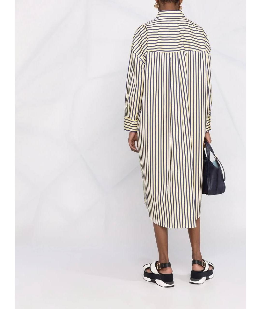 P.A.R.O.S.H. Бежевое хлопковое повседневное платье, фото 3