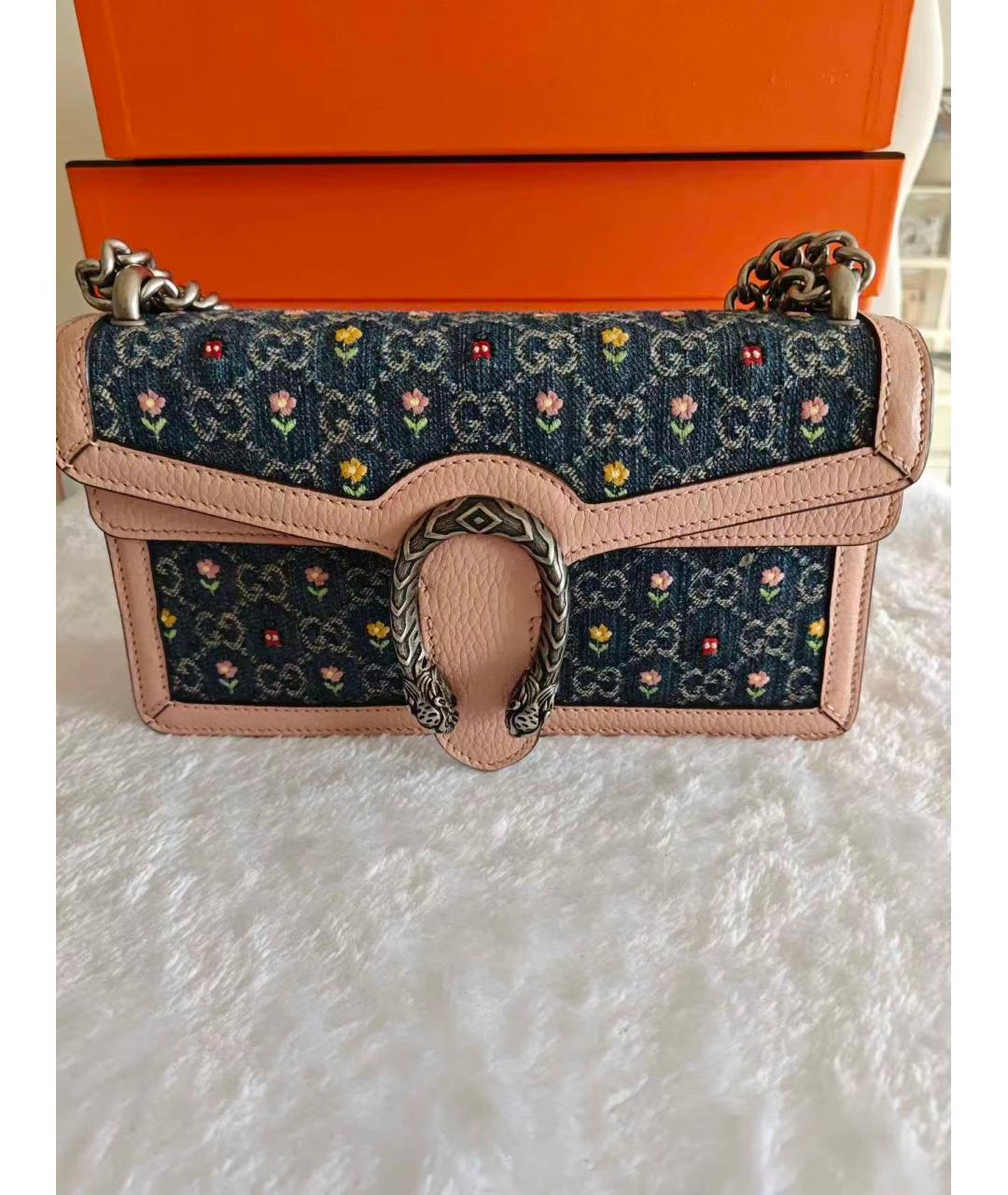 GUCCI Мульти деним сумка через плечо, фото 2