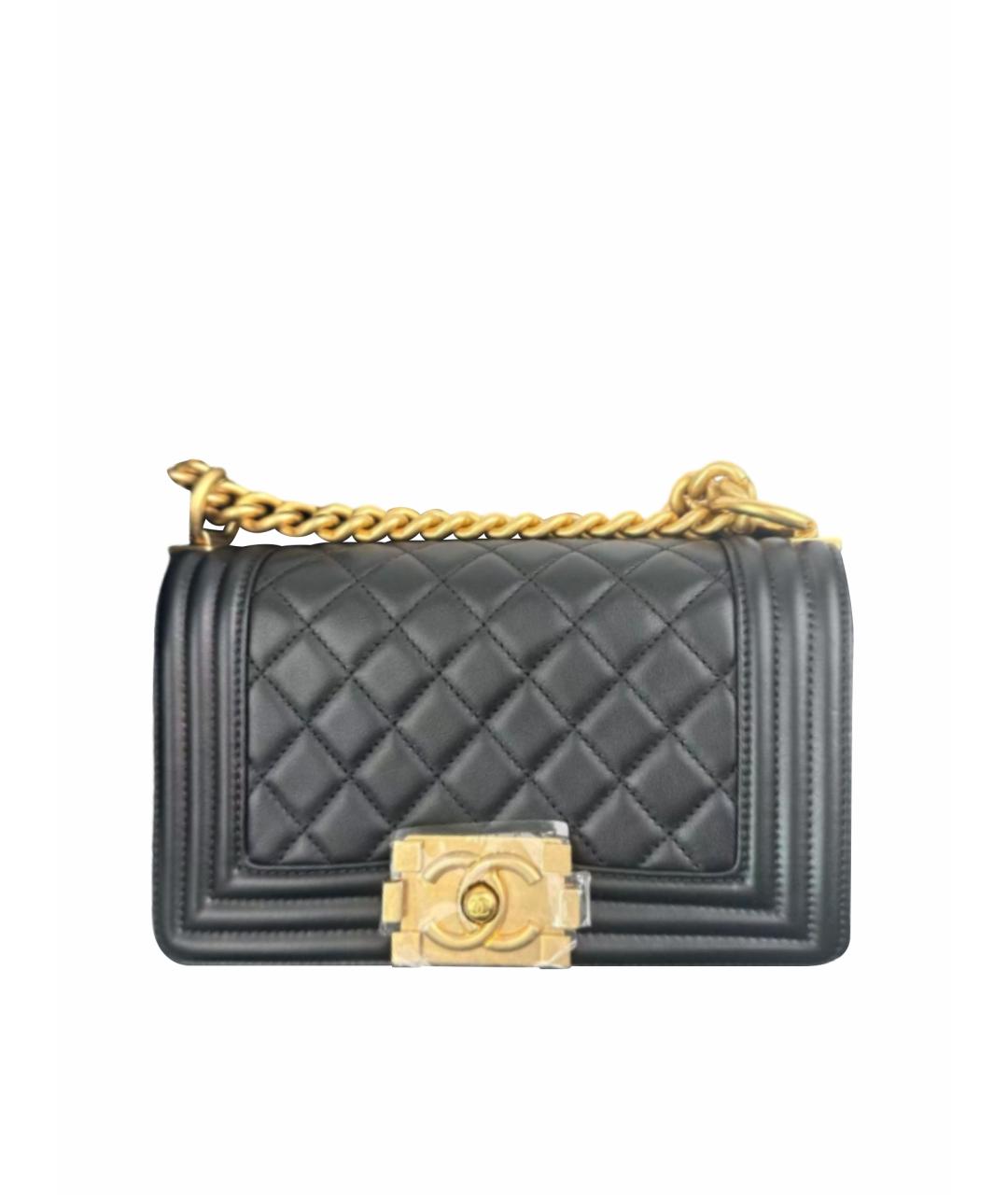 CHANEL Черная кожаная сумка через плечо, фото 1