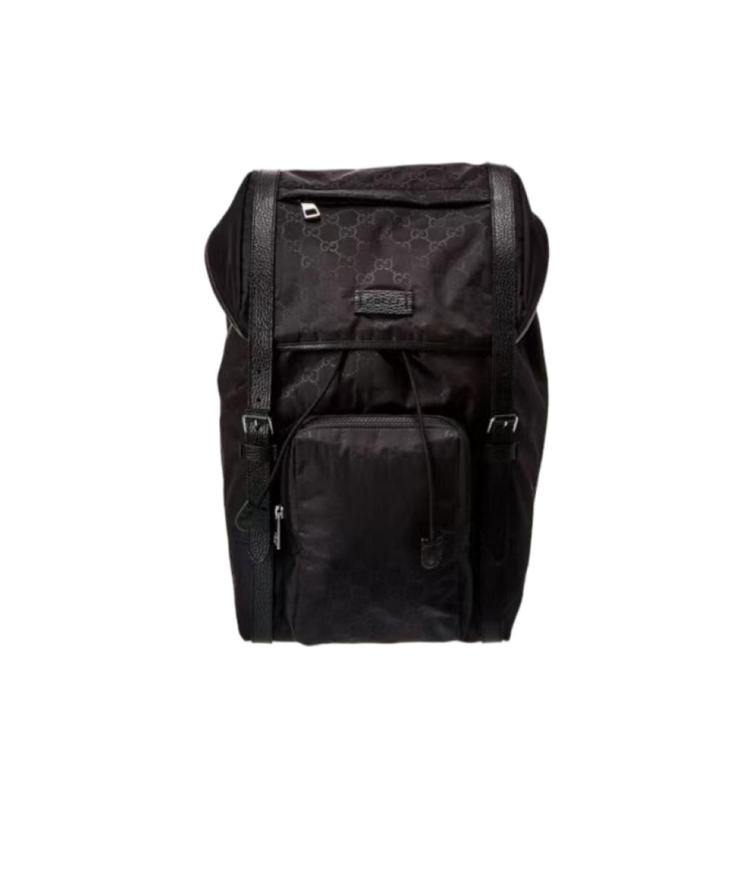 GUCCI Черный тканевый рюкзак, фото 6