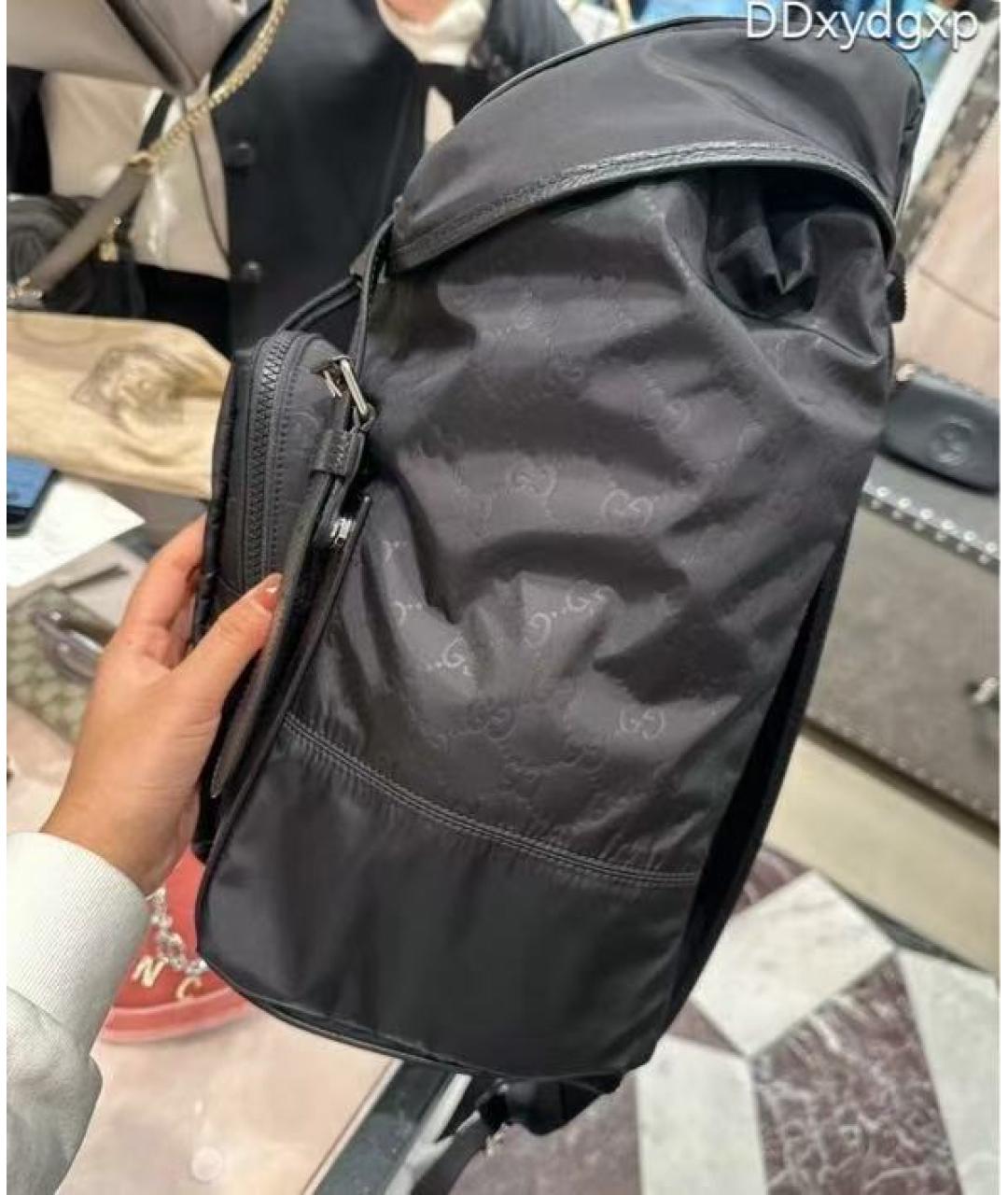 GUCCI Черный тканевый рюкзак, фото 5