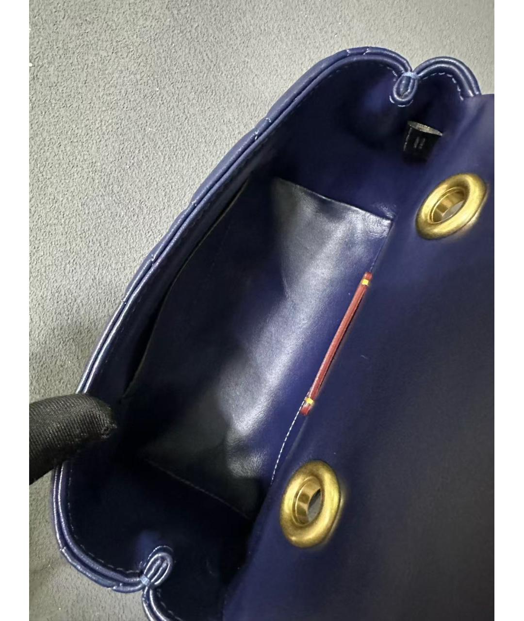 COACH Голубая кожаная сумка через плечо, фото 7