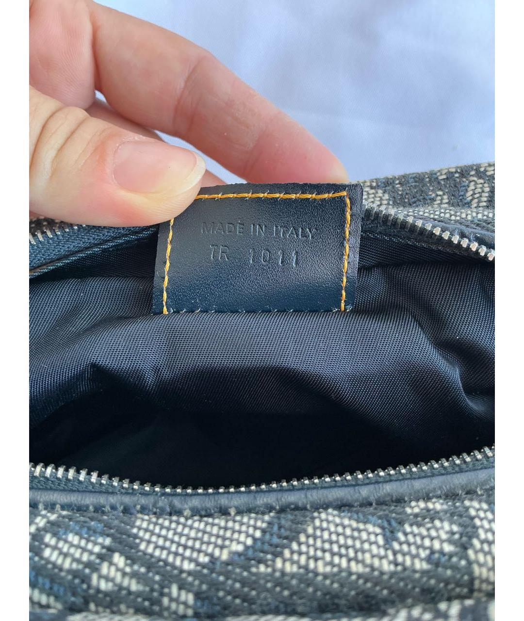 CHRISTIAN DIOR Синяя тканевая косметичка, фото 4