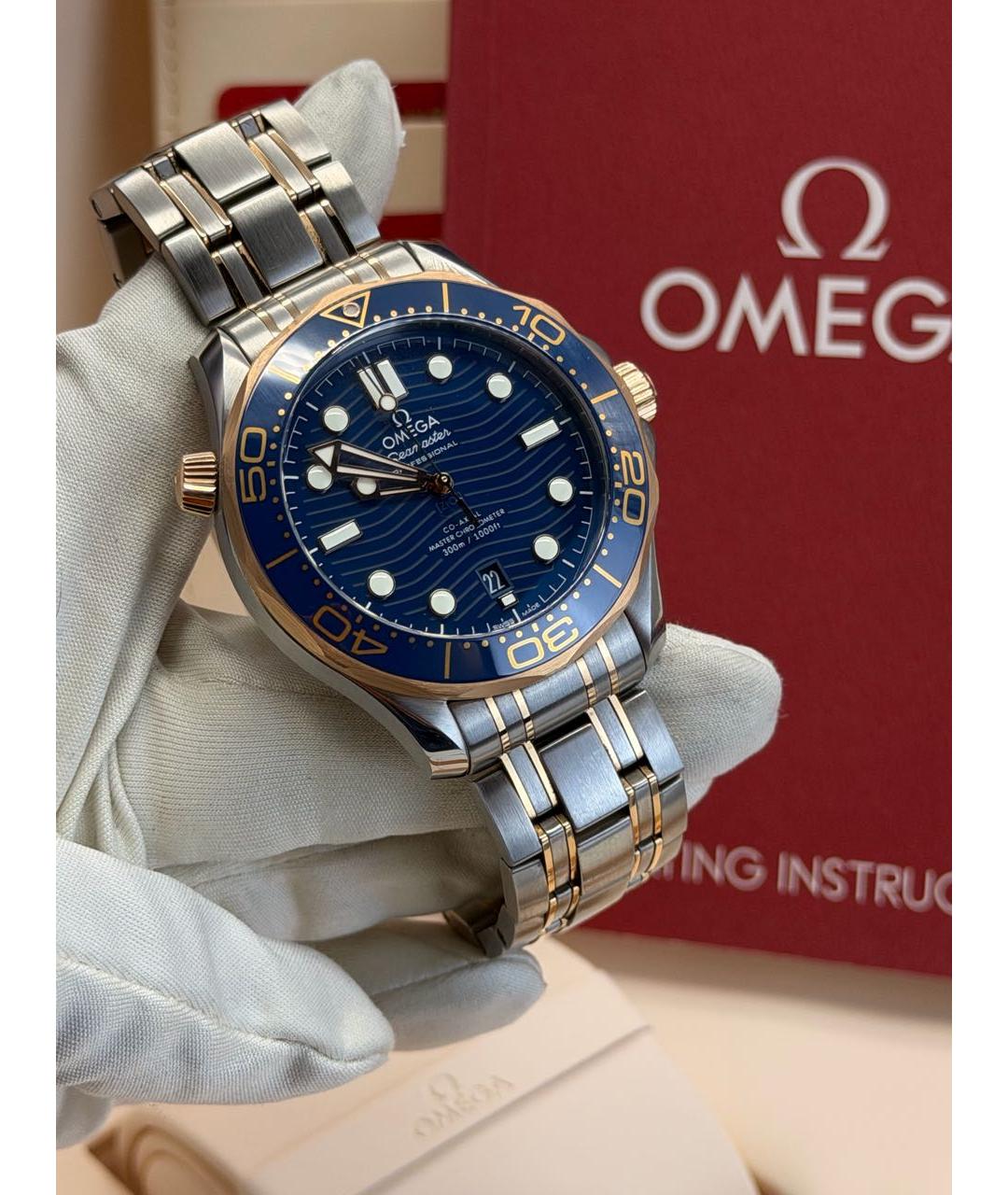 OMEGA Синие часы, фото 2