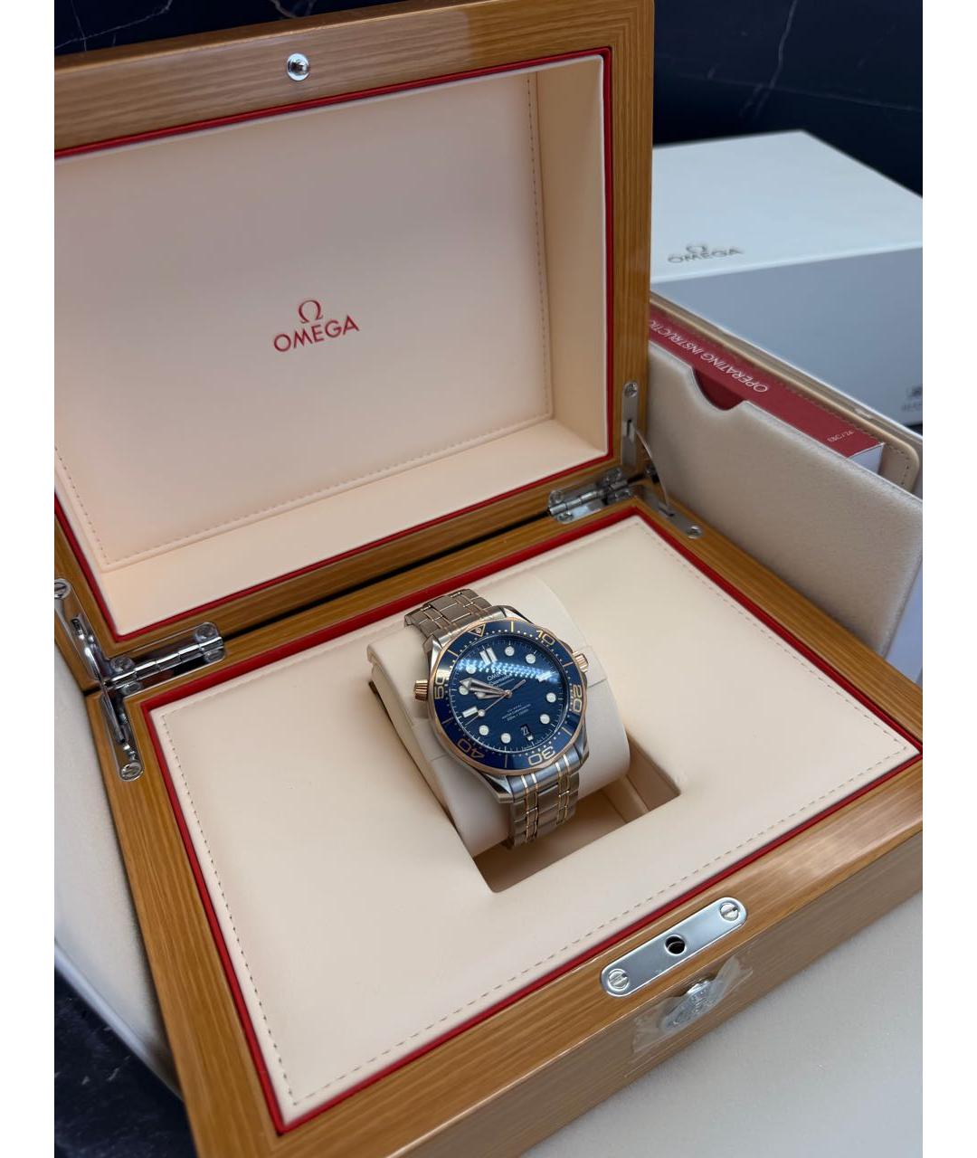 OMEGA Синие часы, фото 5