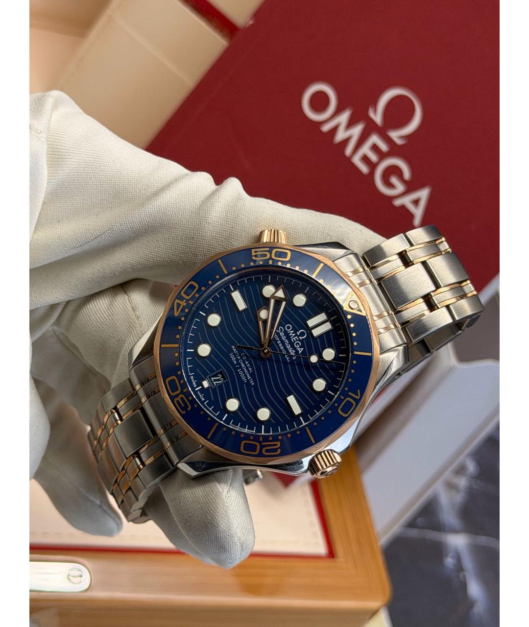 OMEGA Синие часы, фото 3