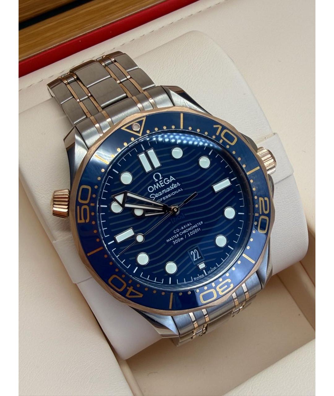 OMEGA Синие часы, фото 4