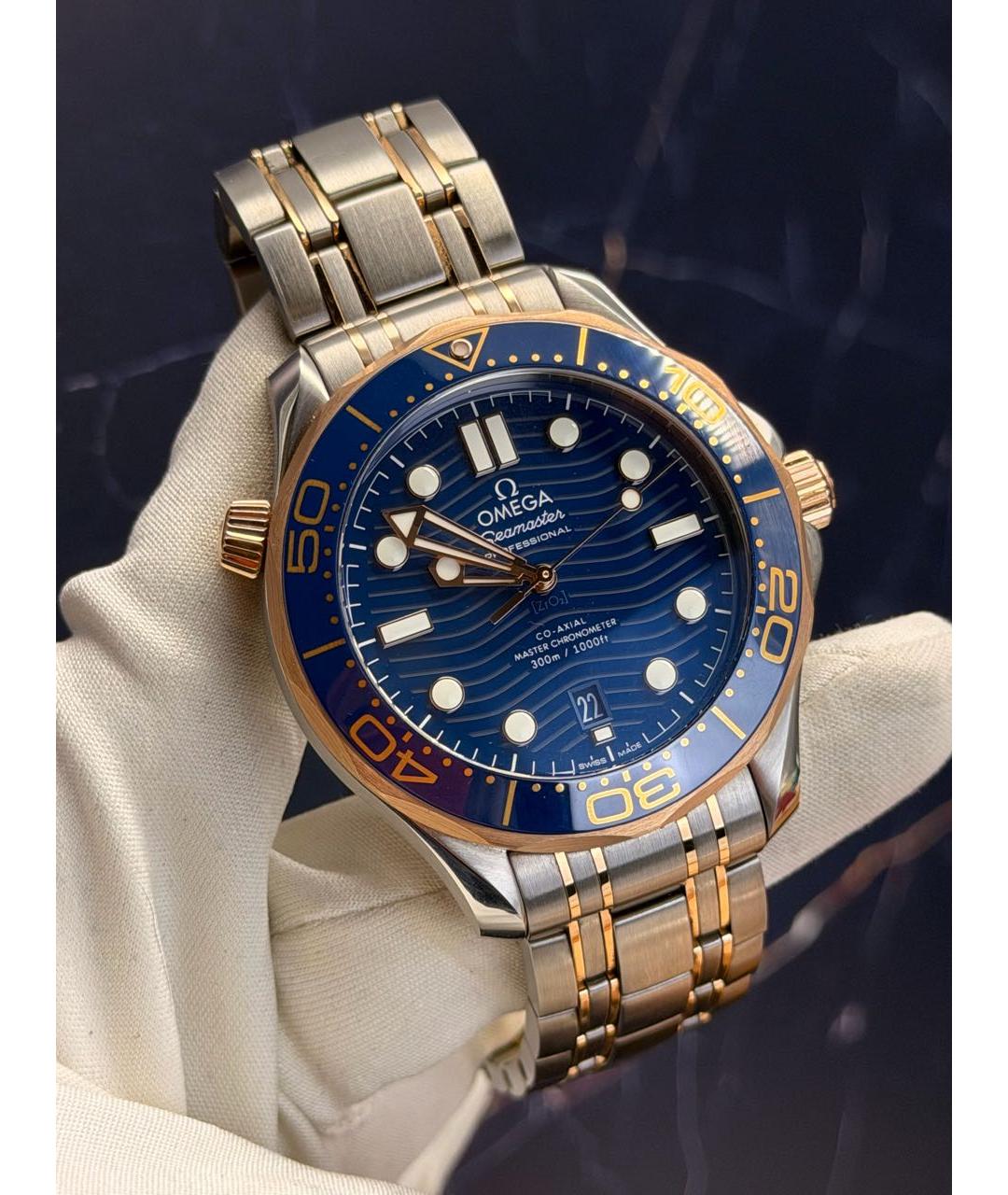 OMEGA Синие часы, фото 8