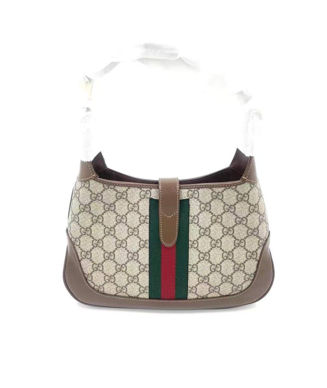 GUCCI Коричневая кожаная сумка через плечо, фото 2