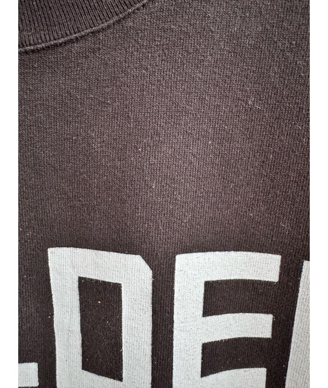 GOLDEN GOOSE DELUXE BRAND Черная хлопковая футболка, фото 4