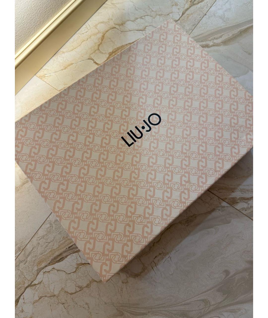 LIU JO Черные ботфорты из искусственной кожи, фото 5