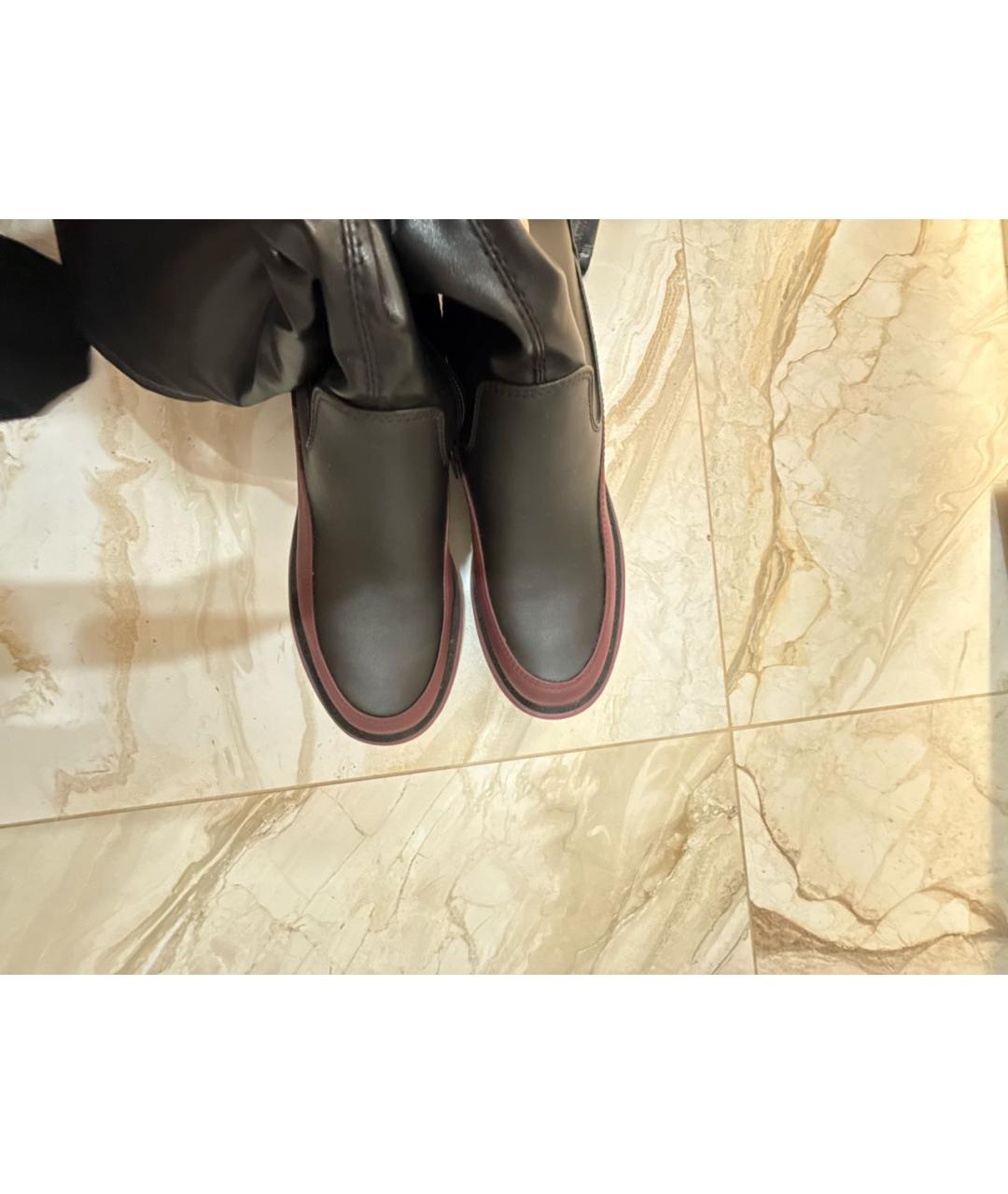 LIU JO Черные ботфорты из искусственной кожи, фото 3