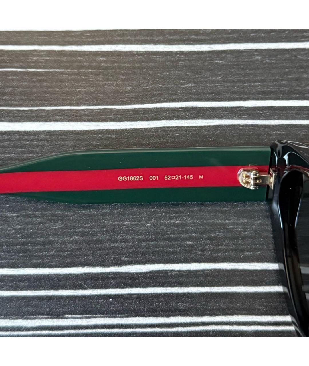 GUCCI Черные пластиковые солнцезащитные очки, фото 3