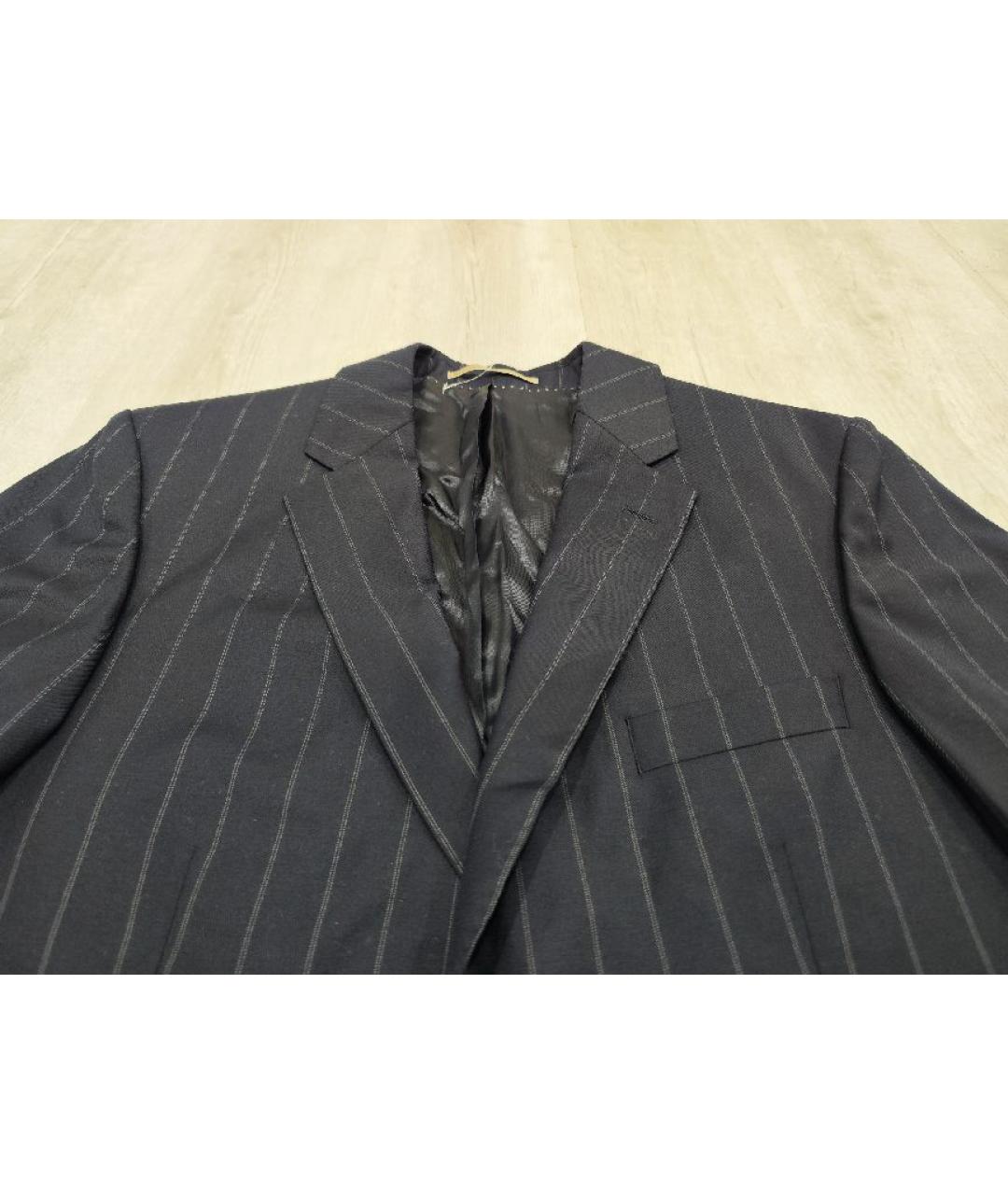 BURBERRY Темно-синий шерстяной пиджак, фото 3