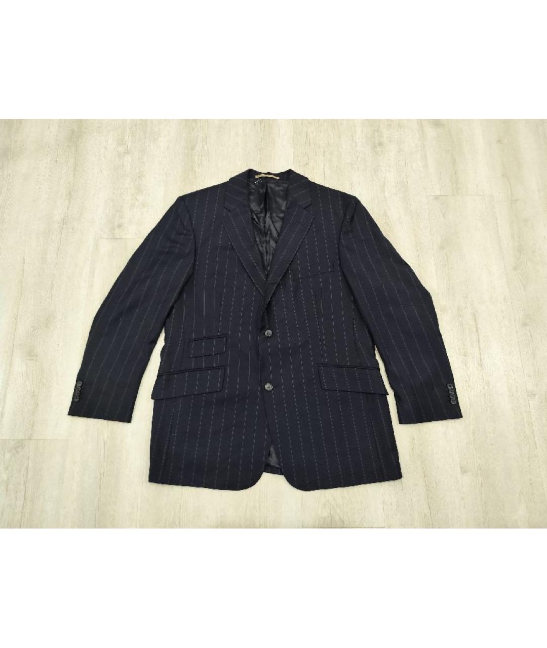 BURBERRY Темно-синий шерстяной пиджак, фото 7