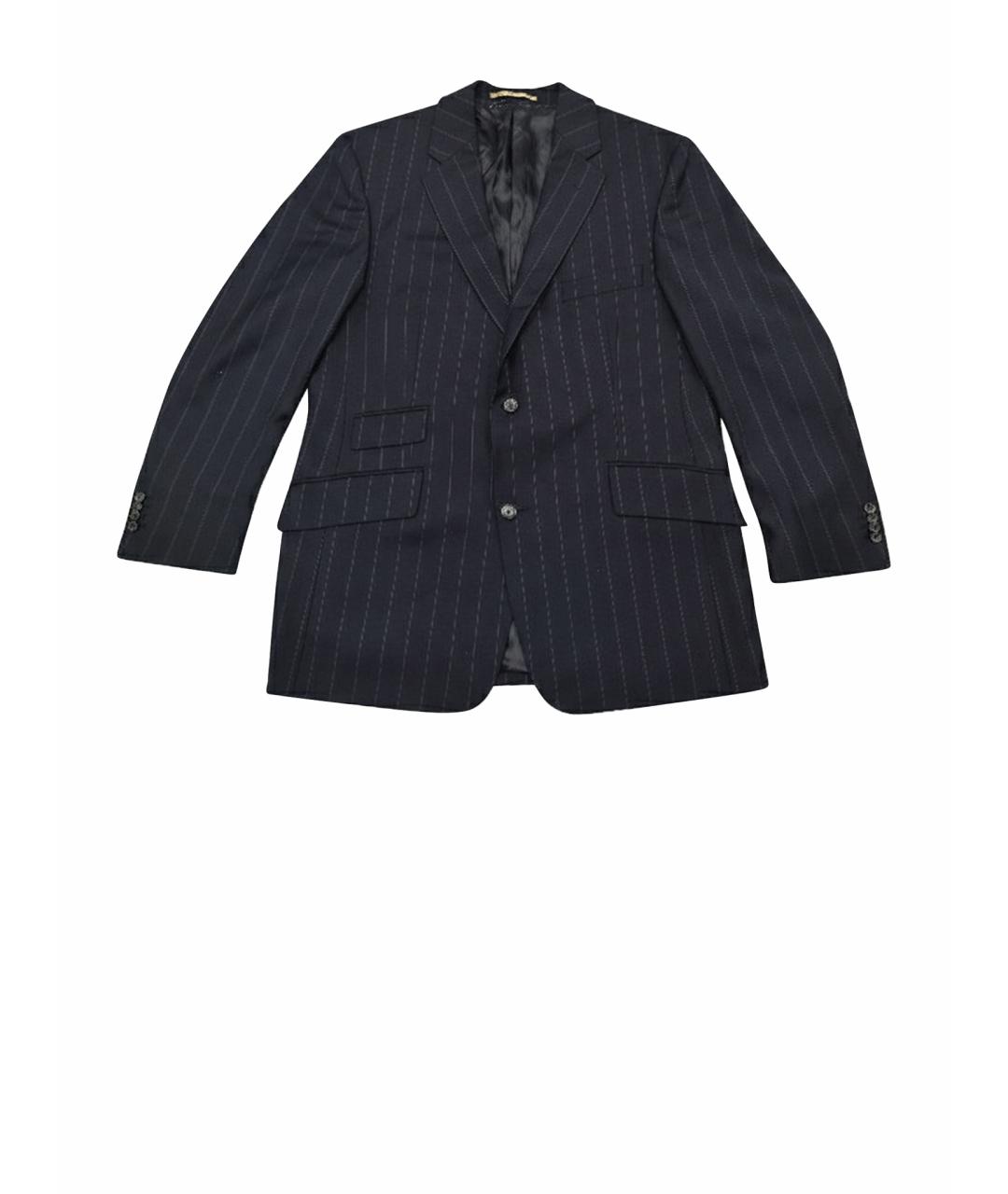 BURBERRY Темно-синий шерстяной пиджак, фото 1