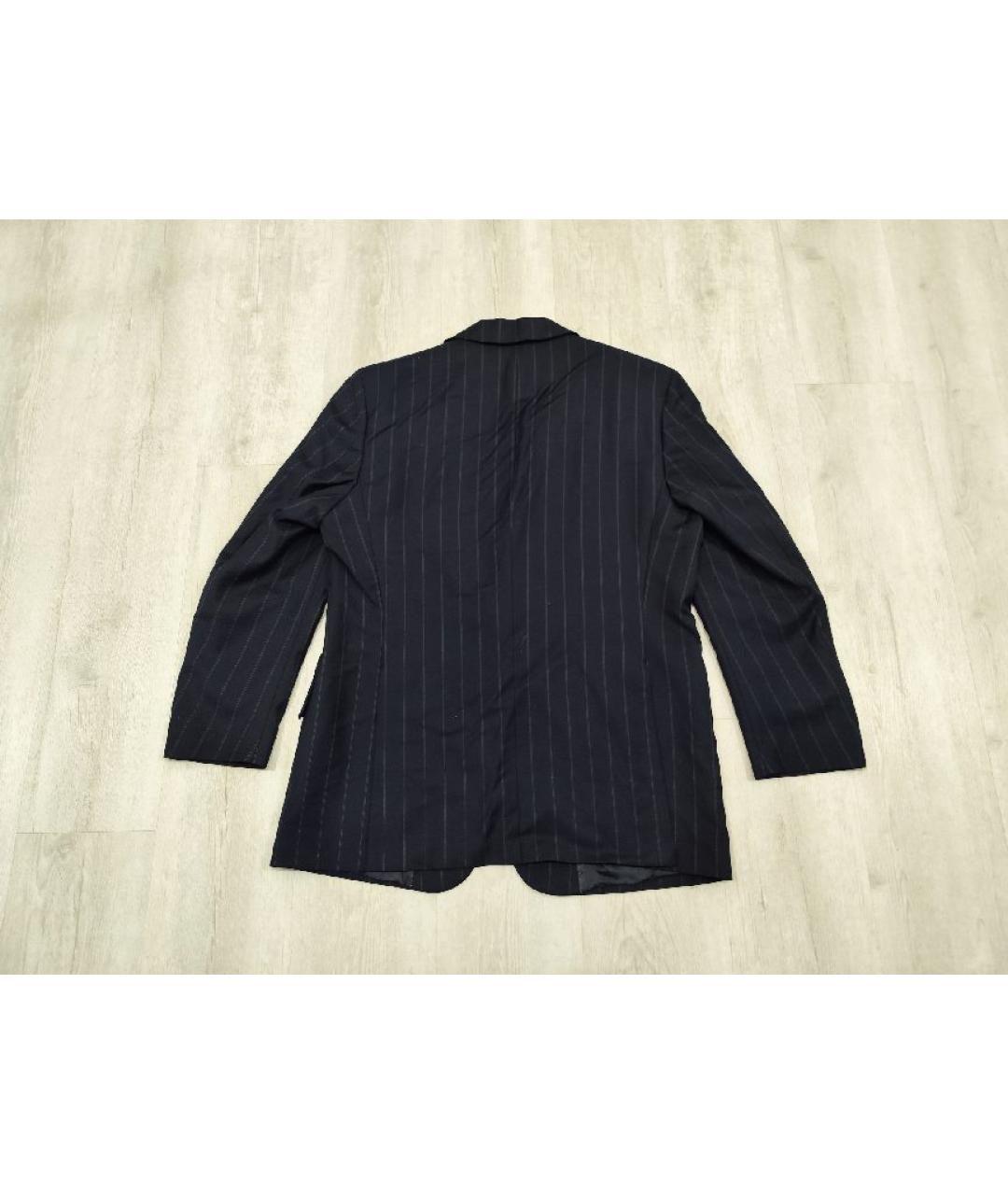 BURBERRY Темно-синий шерстяной пиджак, фото 2