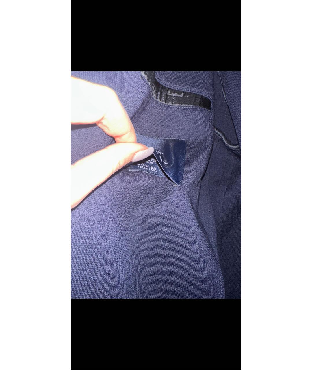 BURBERRY Темно-синий шерстяной пиджак, фото 7