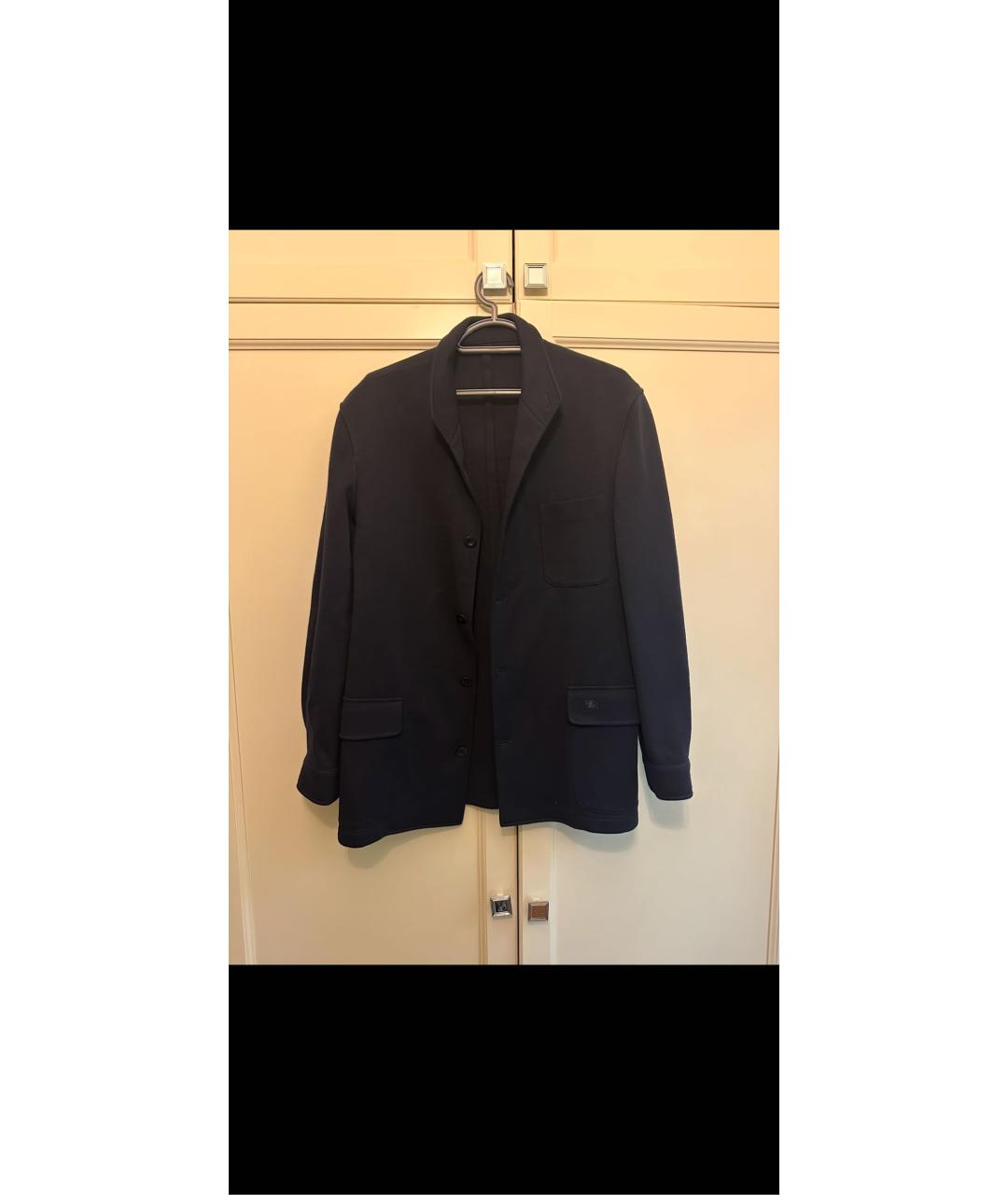 BURBERRY Темно-синий шерстяной пиджак, фото 9