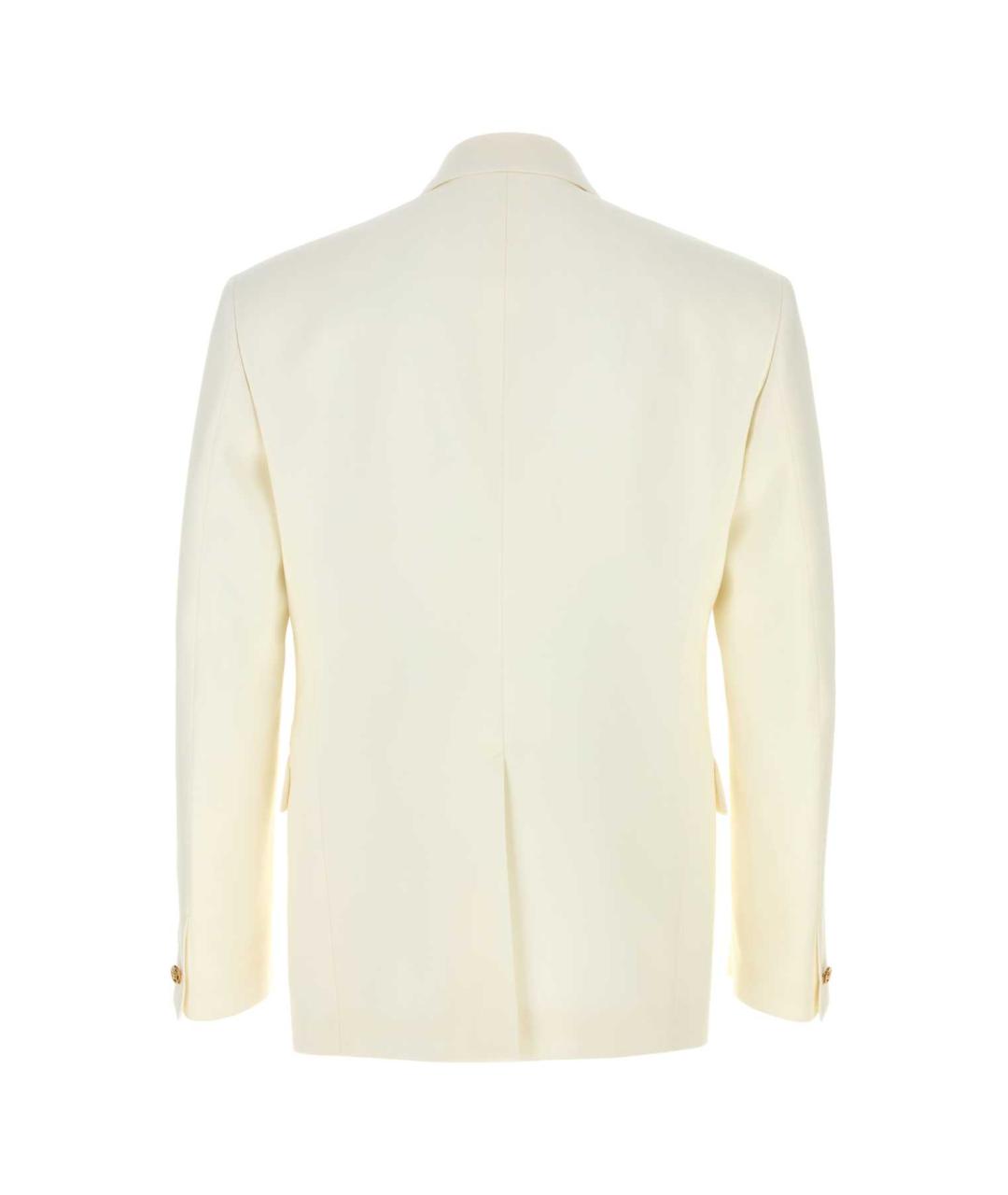 VERSACE Белый шерстяной пиджак, фото 2
