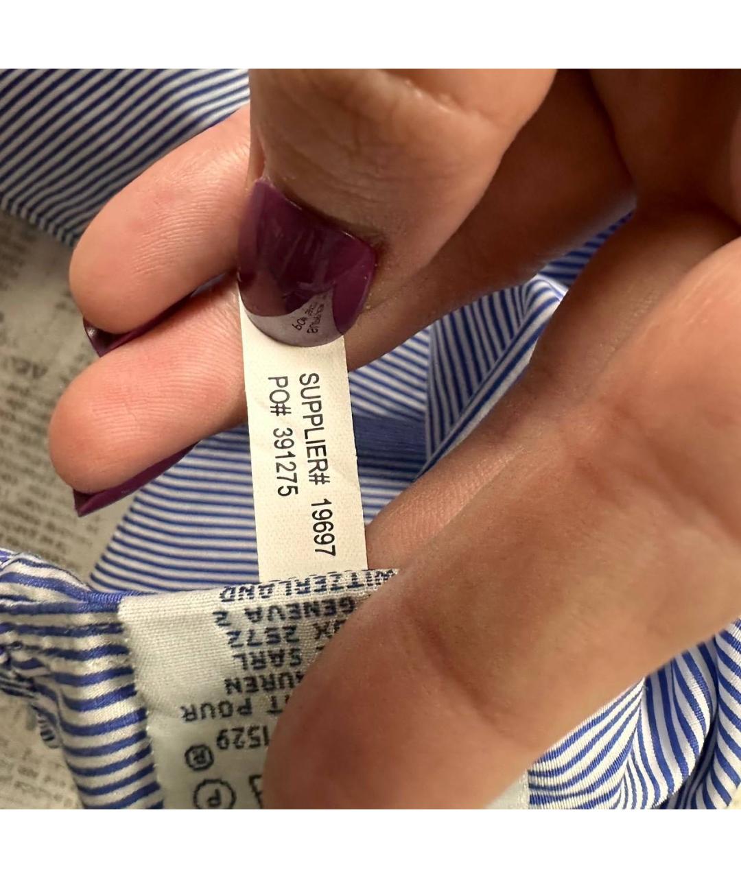 POLO RALPH LAUREN Синяя кэжуал рубашка, фото 6