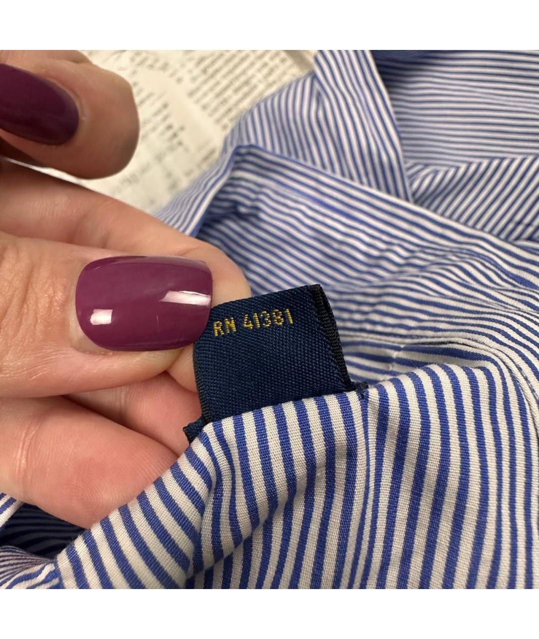 POLO RALPH LAUREN Синяя кэжуал рубашка, фото 4