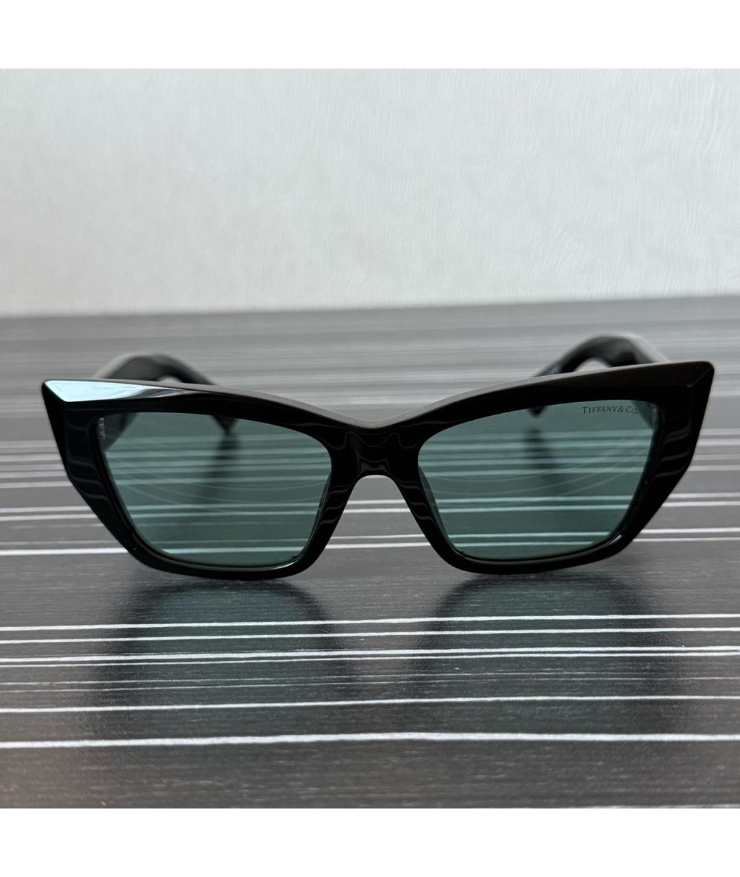 TIFFANY&CO Черные пластиковые солнцезащитные очки, фото 6