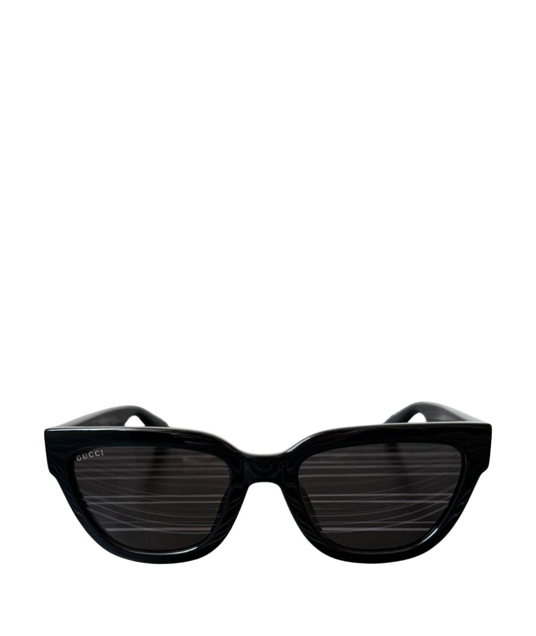 GUCCI Черные пластиковые солнцезащитные очки, фото 1