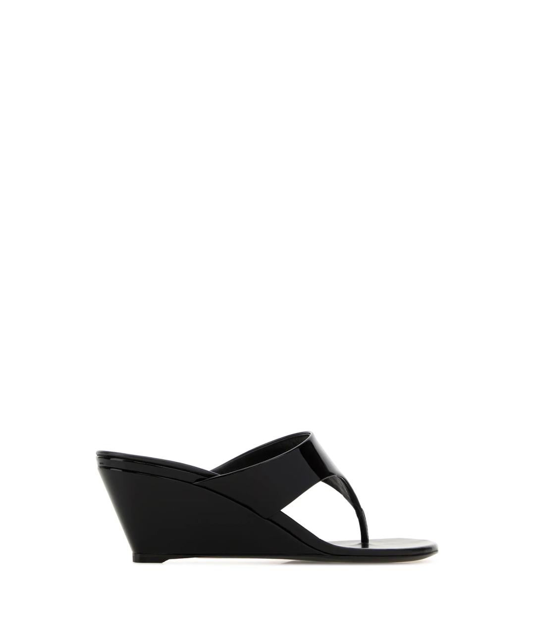 PRADA Черные мюли из лакированной кожи, фото 3