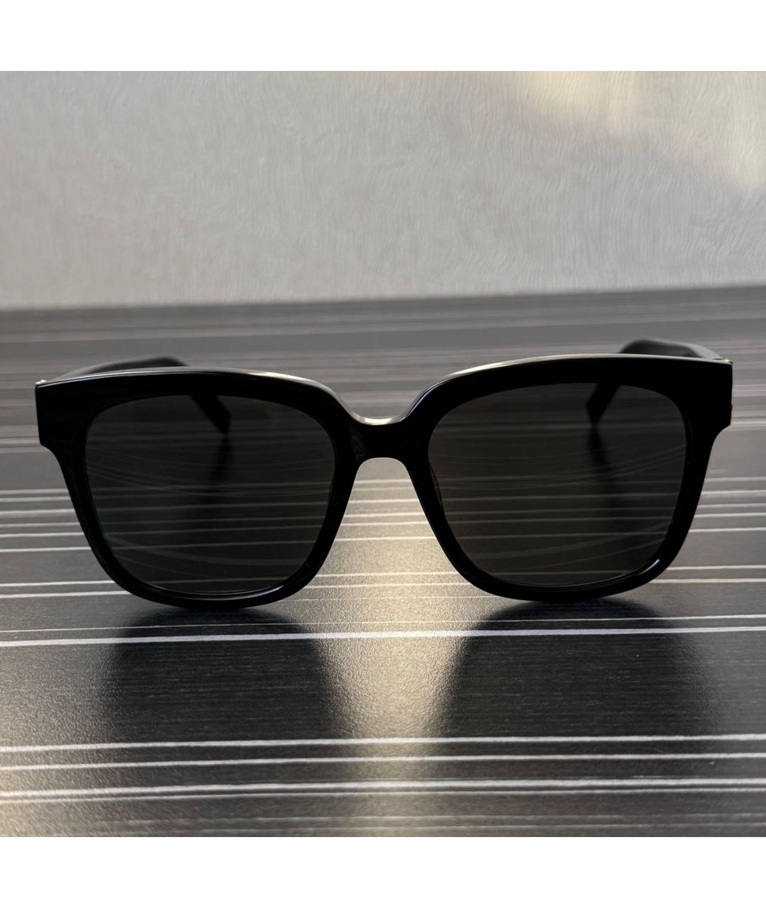 SAINT LAURENT Черные пластиковые солнцезащитные очки, фото 6