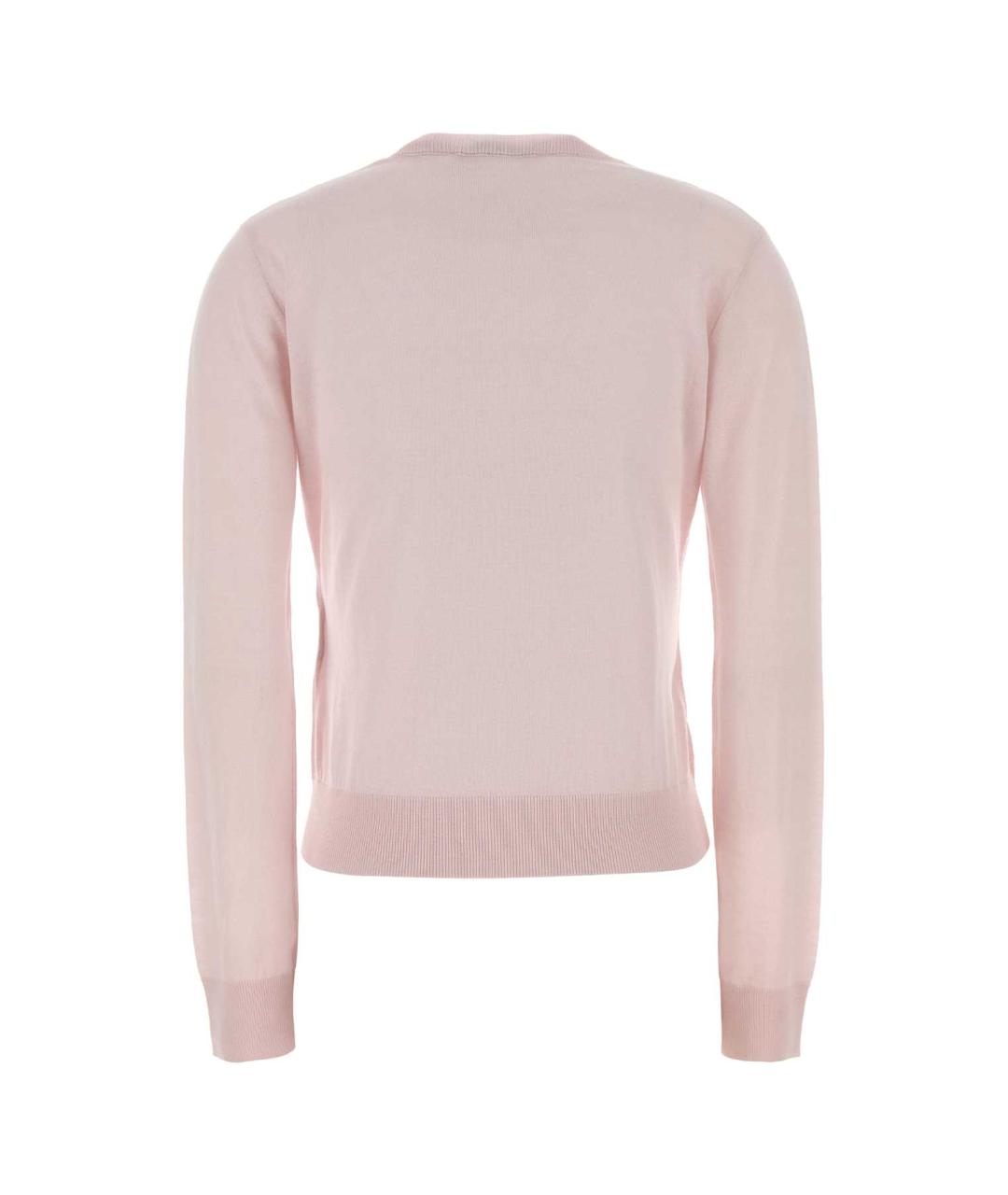 MAX MARA STUDIO Розовый шерстяной кардиган, фото 2