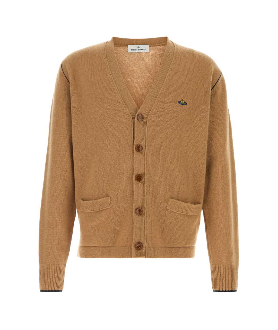 VIVIENNE WESTWOOD Бежевый шерстяной кардиган, фото 1