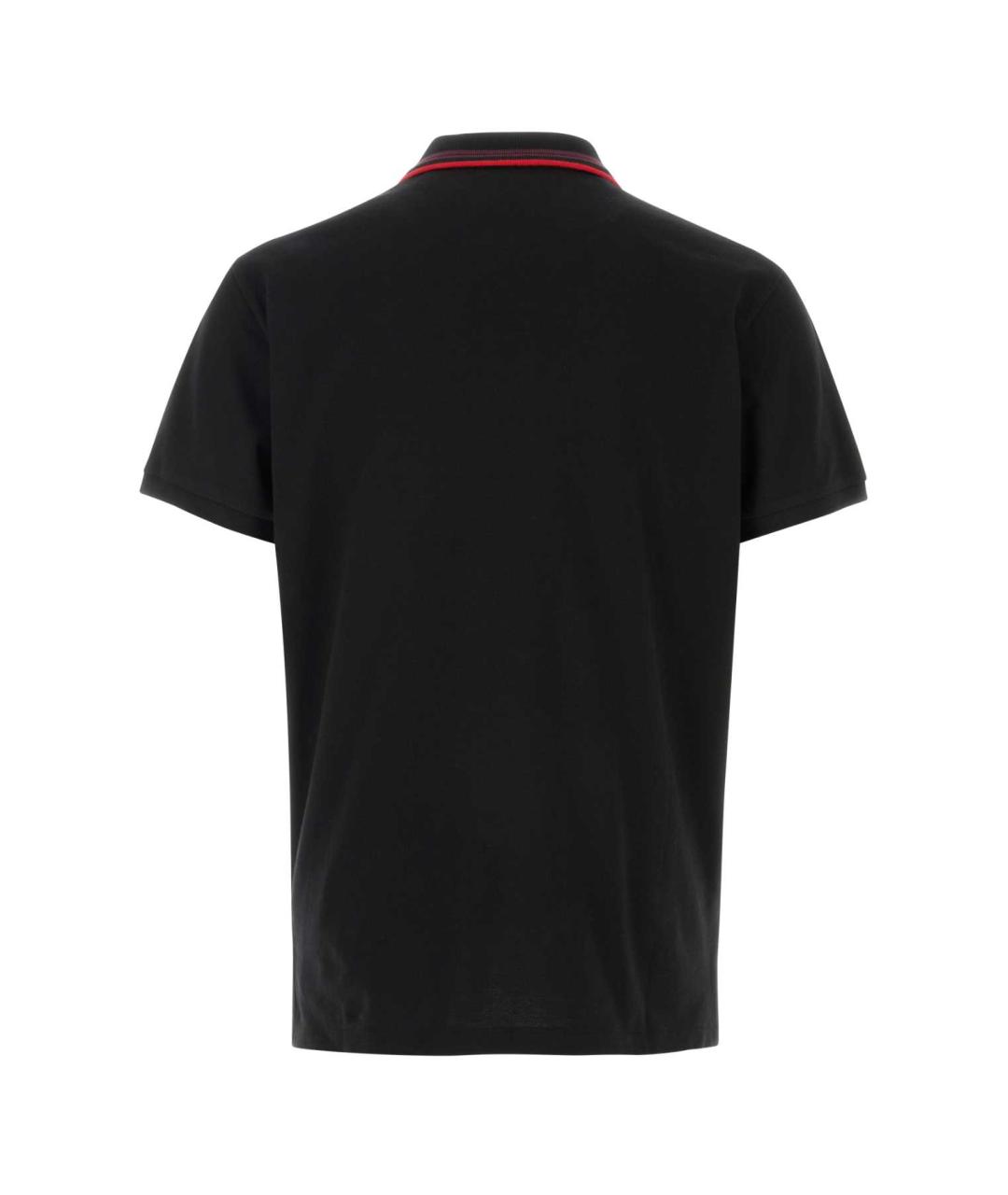 VIVIENNE WESTWOOD Черное хлопковое поло с коротким рукавом, фото 2