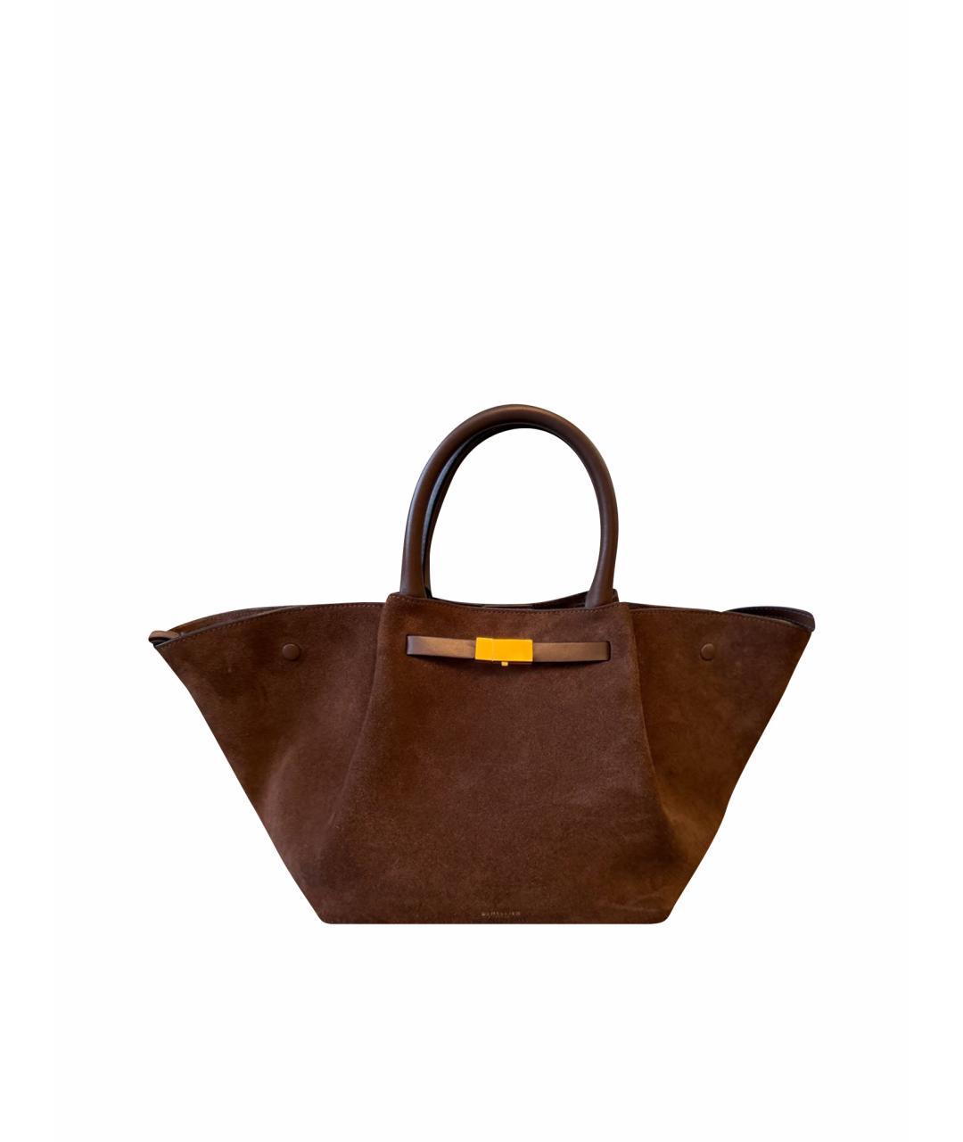 DEMELLIER Коричневая замшевая сумка тоут, фото 1