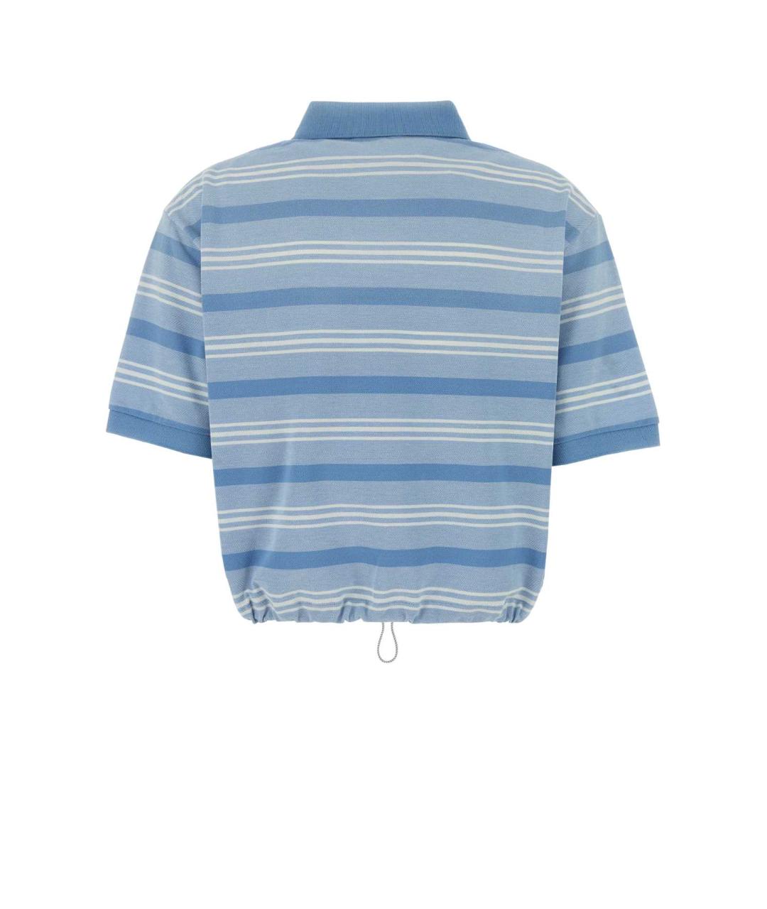 PRADA Голубая хлопковая футболка, фото 2