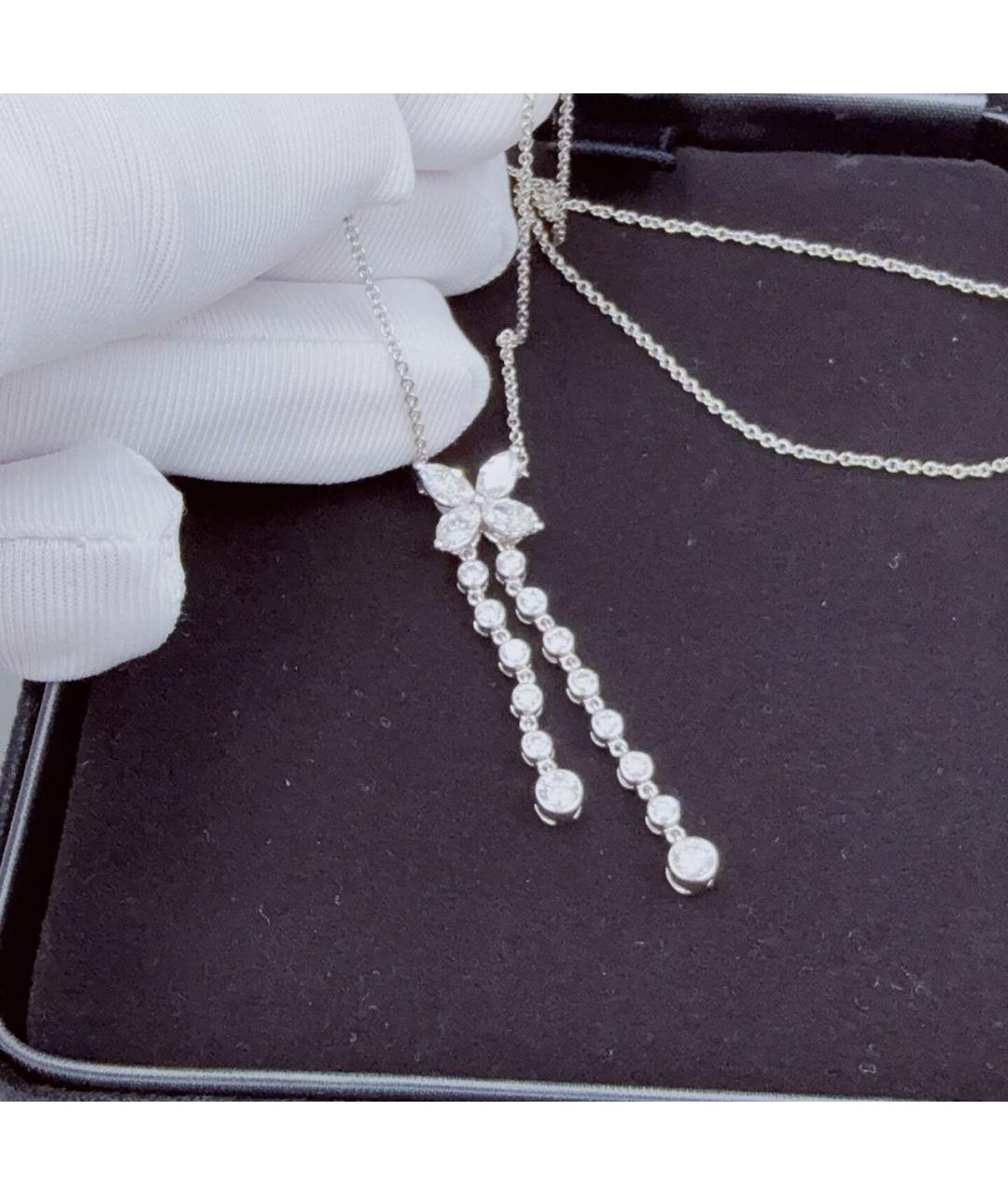 TIFFANY&CO Белое платиновое колье, фото 2