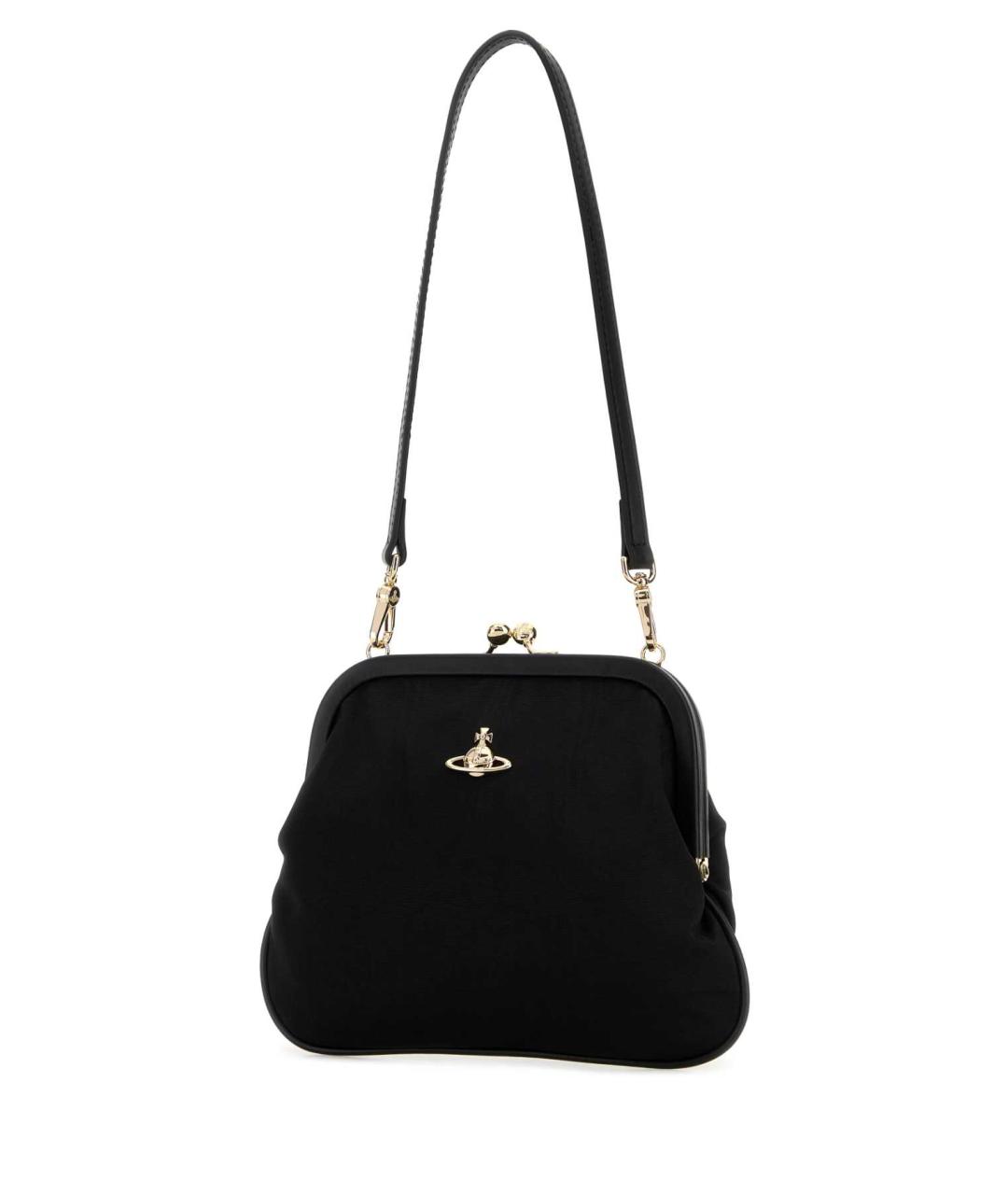 VIVIENNE WESTWOOD Черная тканевая сумка через плечо, фото 2