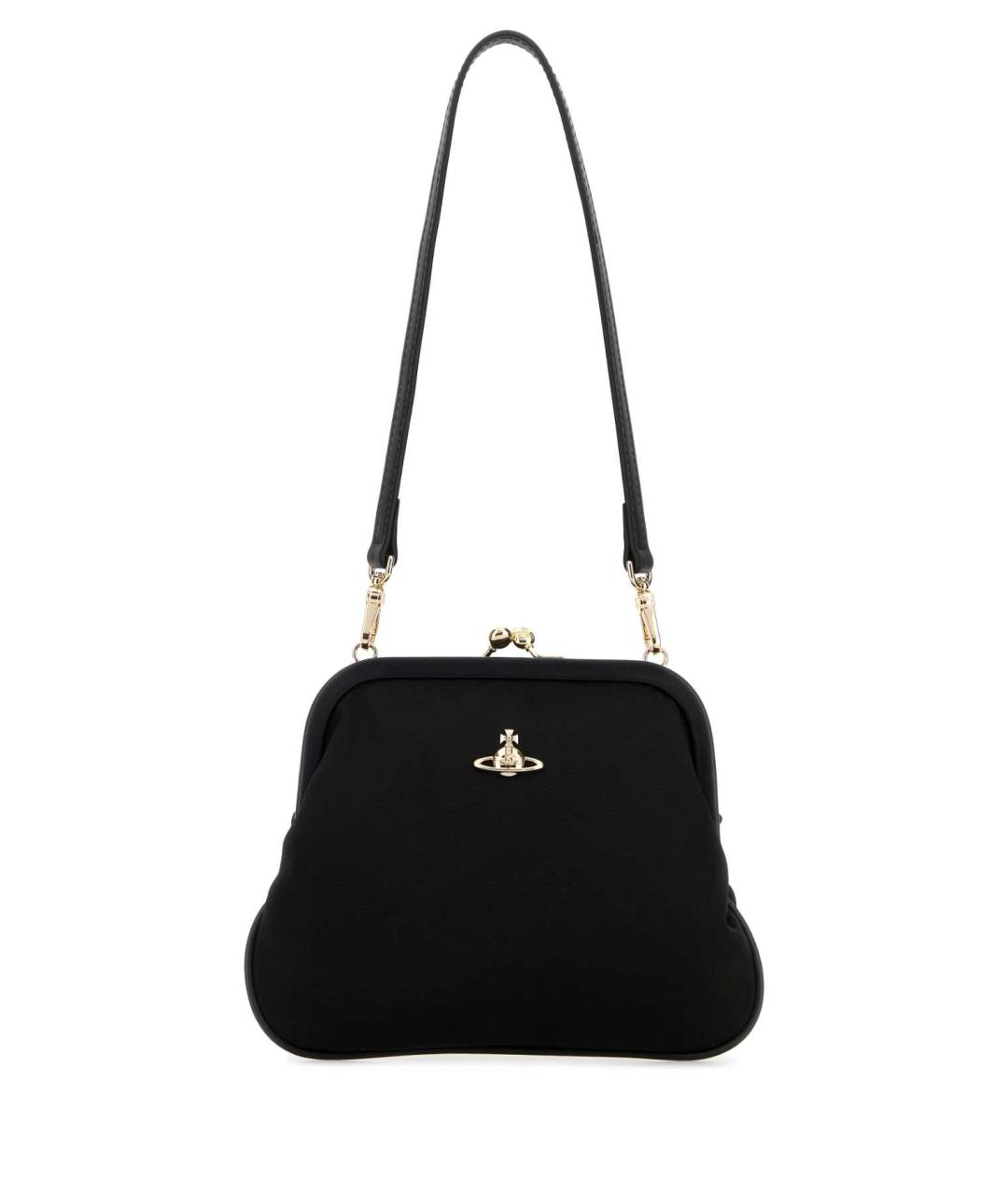 VIVIENNE WESTWOOD Черная тканевая сумка через плечо, фото 1