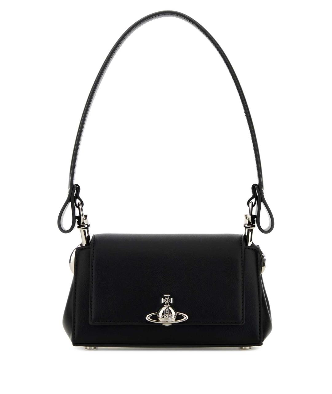 VIVIENNE WESTWOOD Черная сумка через плечо из искусственной кожи, фото 1
