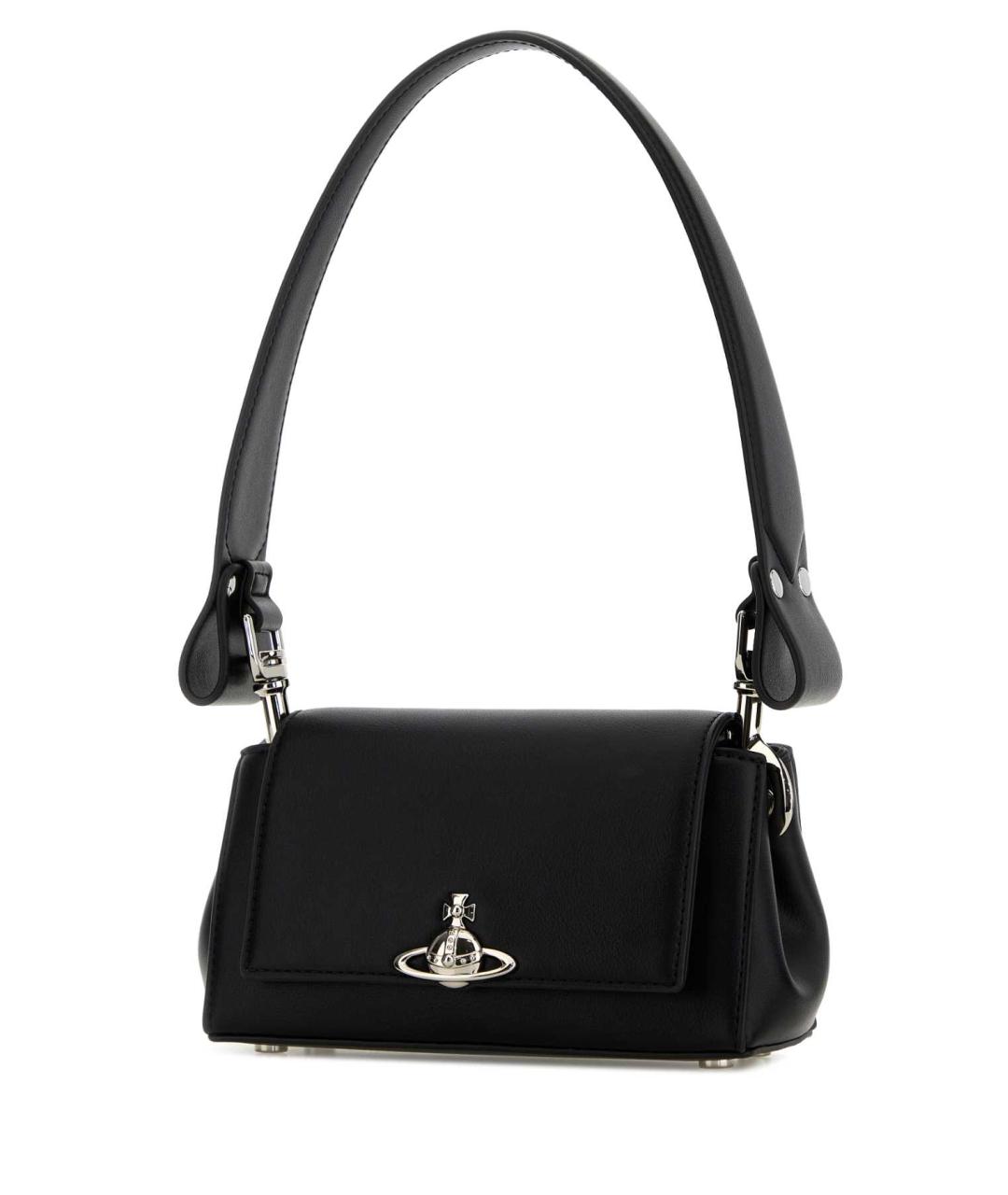 VIVIENNE WESTWOOD Черная сумка через плечо из искусственной кожи, фото 2