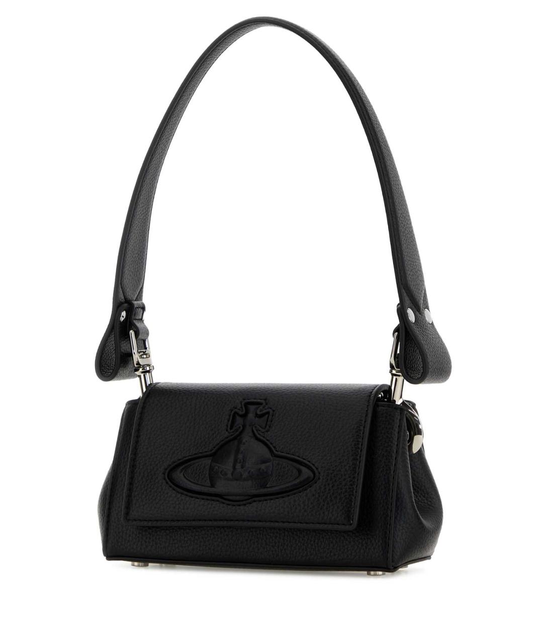 VIVIENNE WESTWOOD Черная сумка через плечо из искусственной кожи, фото 2