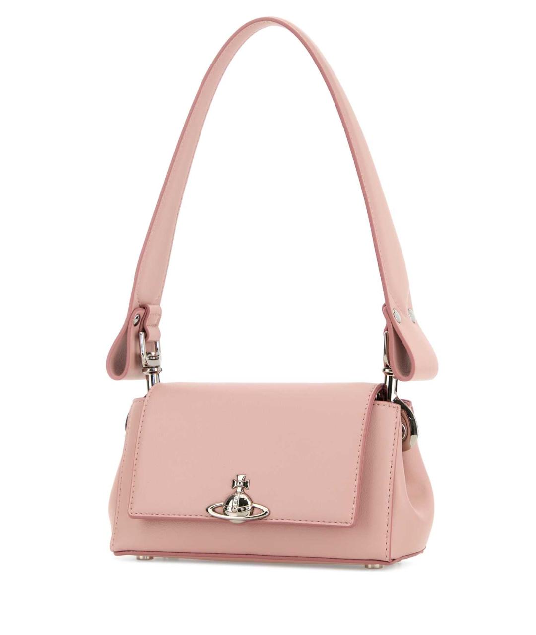 VIVIENNE WESTWOOD Розовая сумка через плечо из искусственной кожи, фото 2