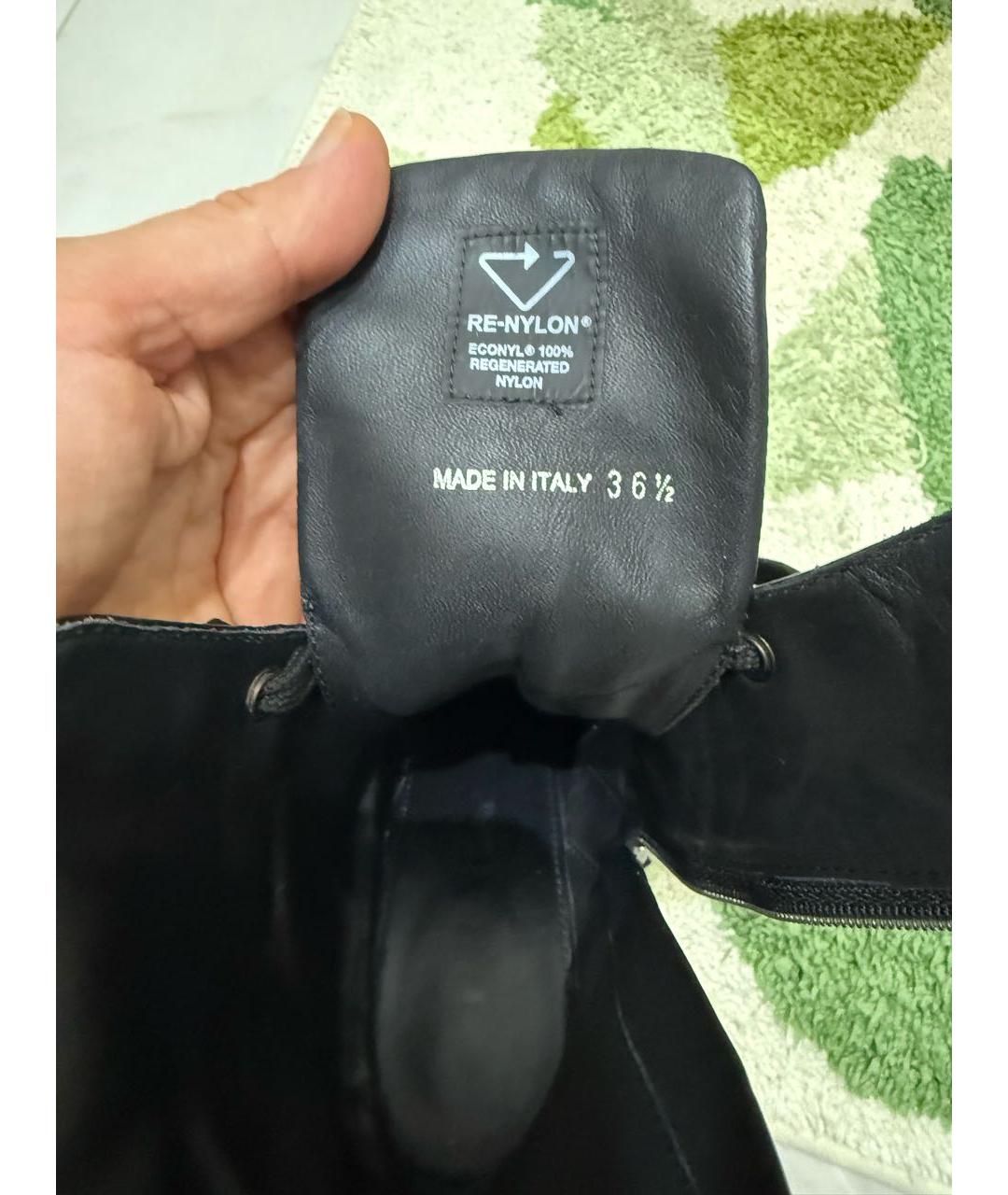 PRADA Черные текстильные ботильоны, фото 5