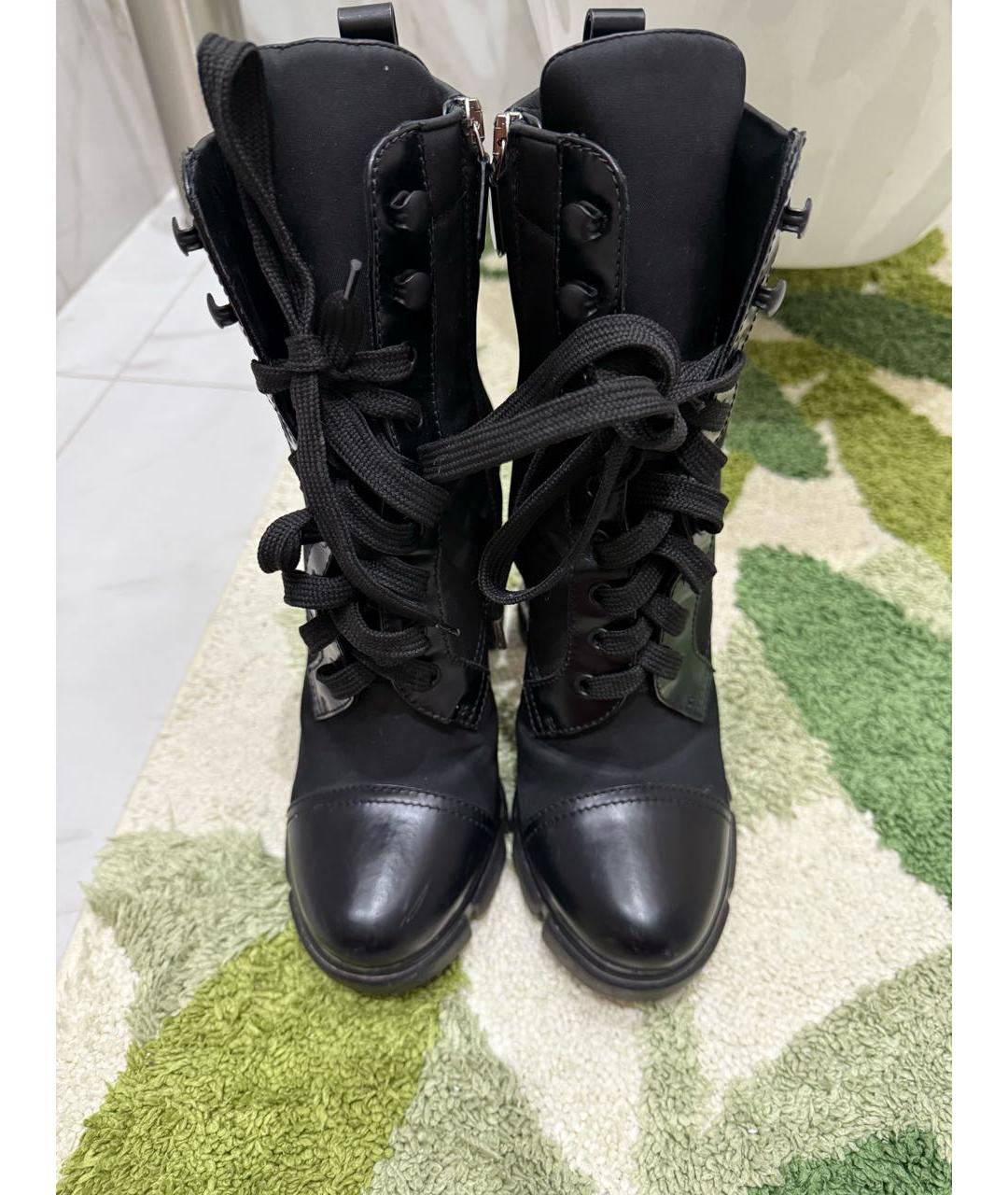 PRADA Черные текстильные ботильоны, фото 2