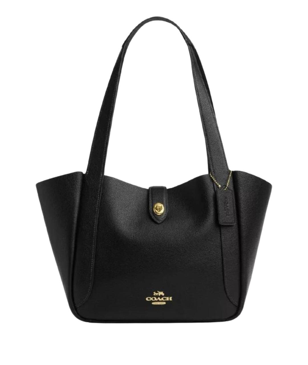 COACH Черная кожаная сумка тоут, фото 1