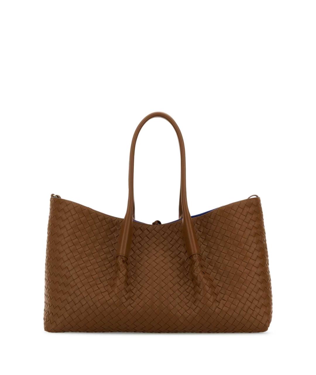 BOTTEGA VENETA Коричневая кожаная сумка тоут, фото 1