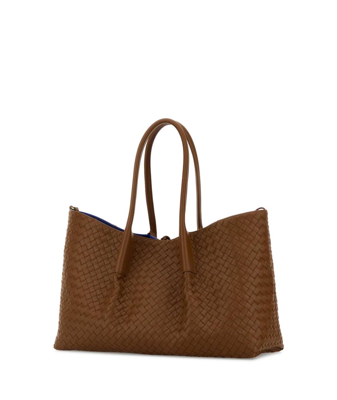 BOTTEGA VENETA Коричневая кожаная сумка тоут, фото 2