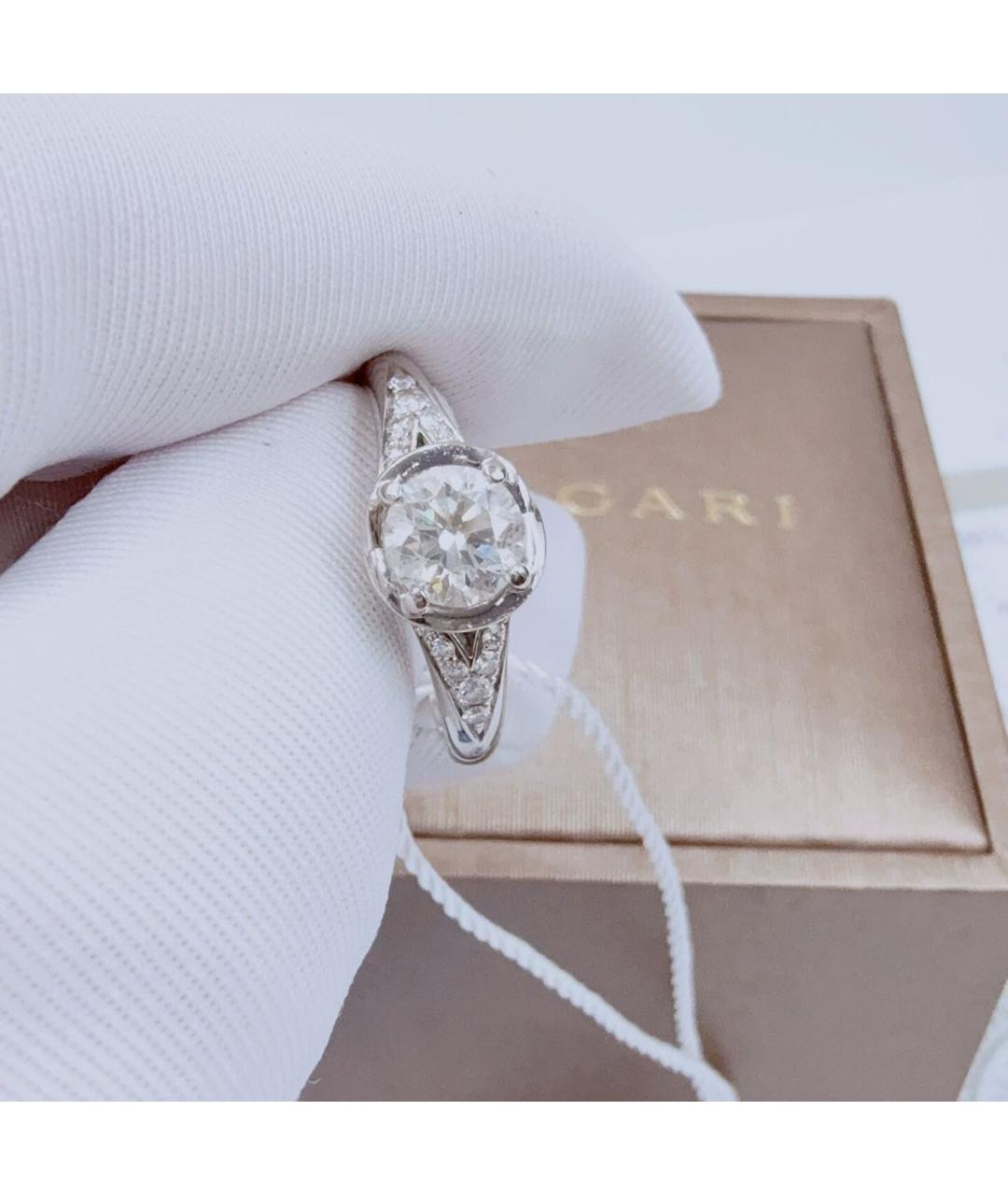 BVLGARI Белое платиновое кольцо, фото 2