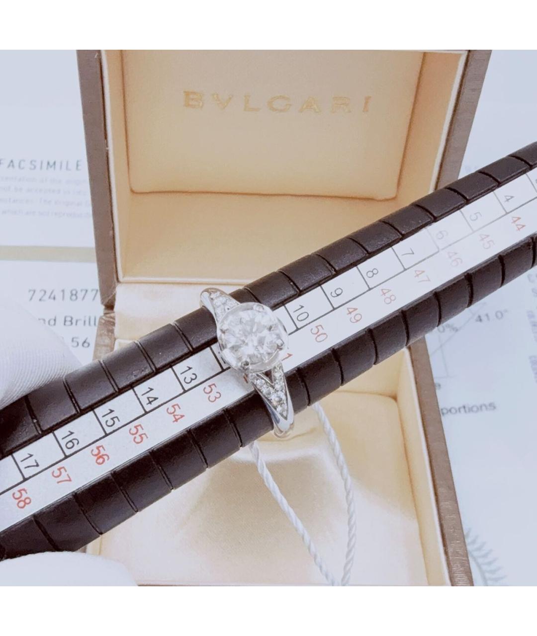 BVLGARI Белое платиновое кольцо, фото 6