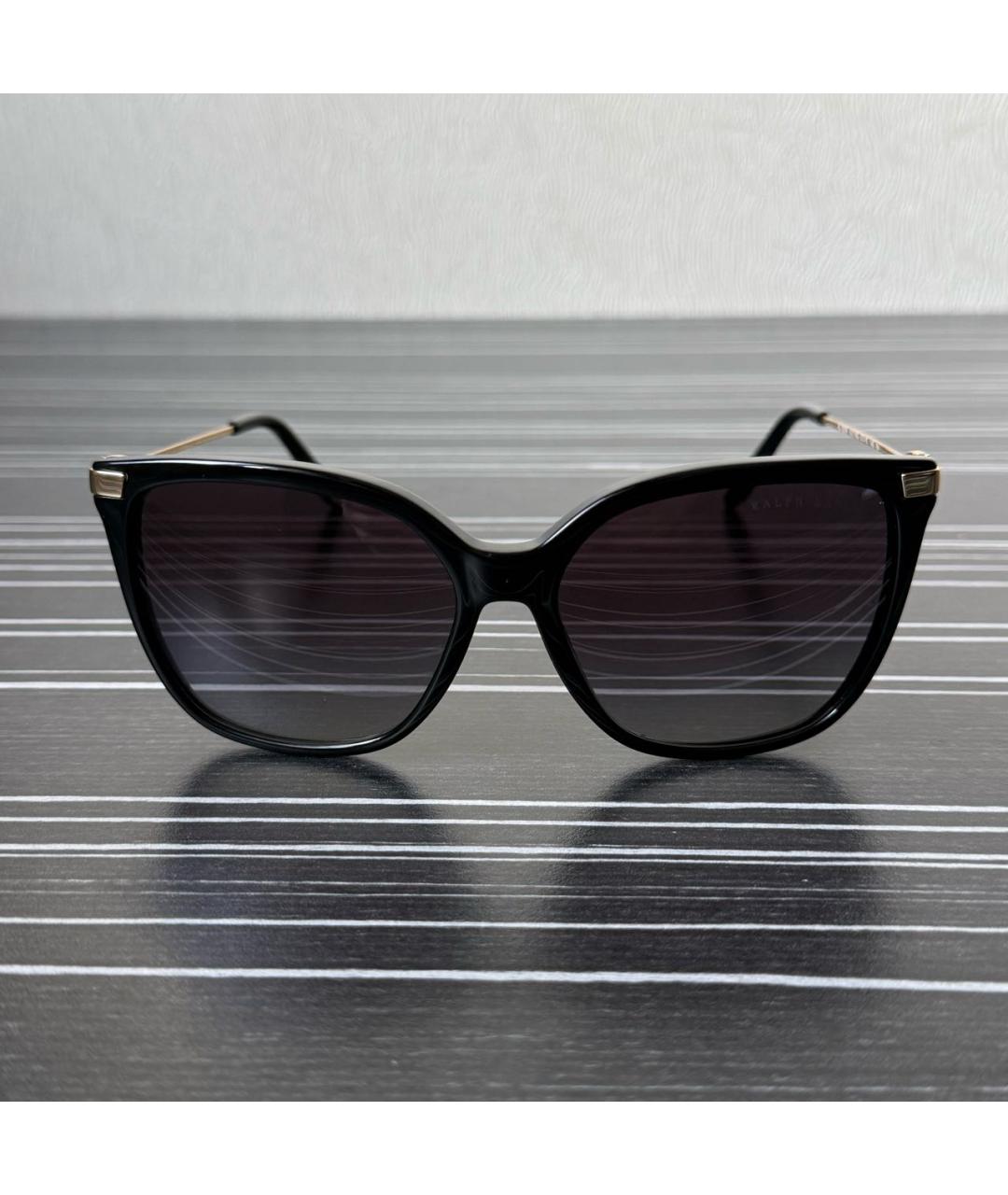 RALPH LAUREN Черные металлические солнцезащитные очки, фото 5
